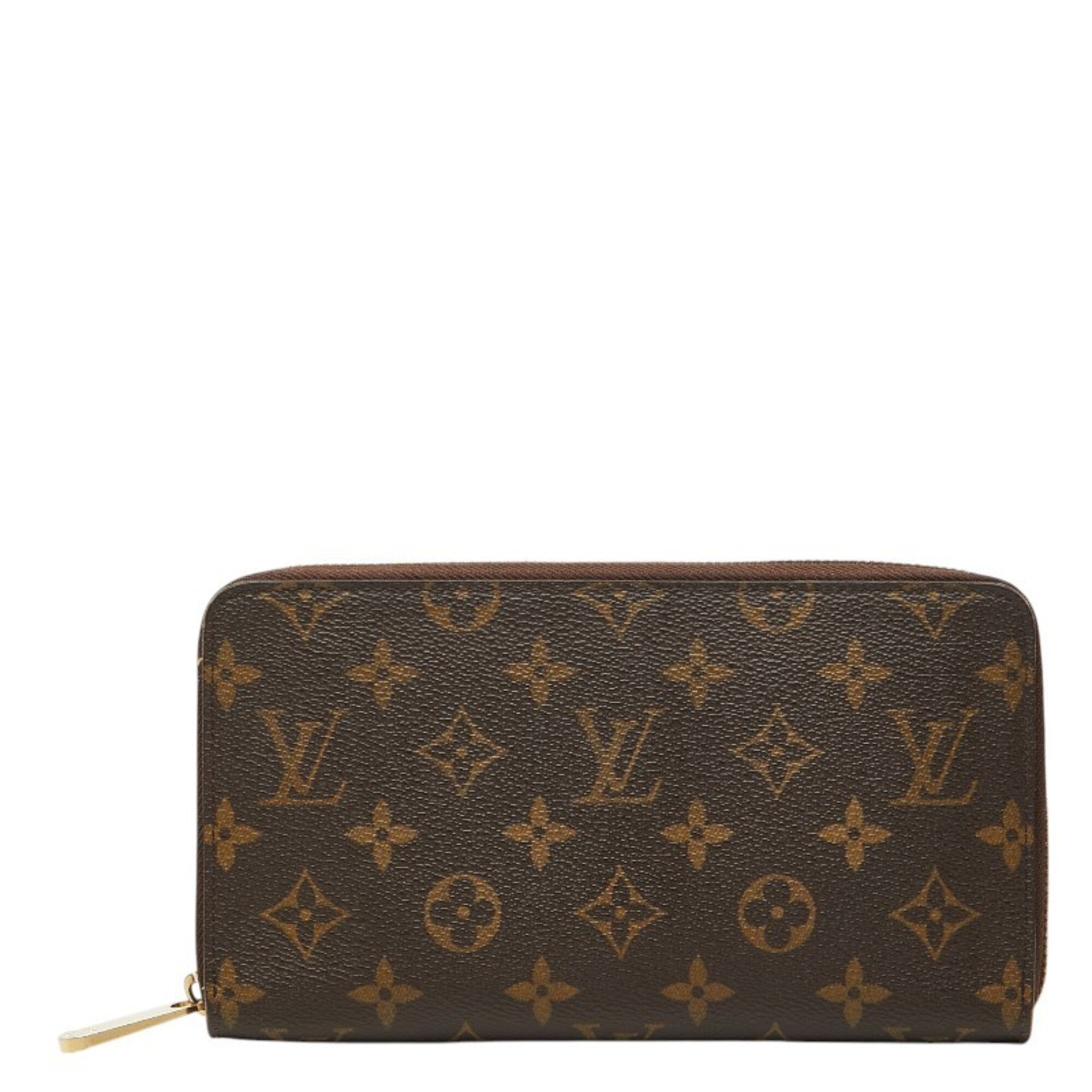 Louis Vuitton Brown Pvc Leather Long Wallet (Bi-Fold) (Pre-Owned)