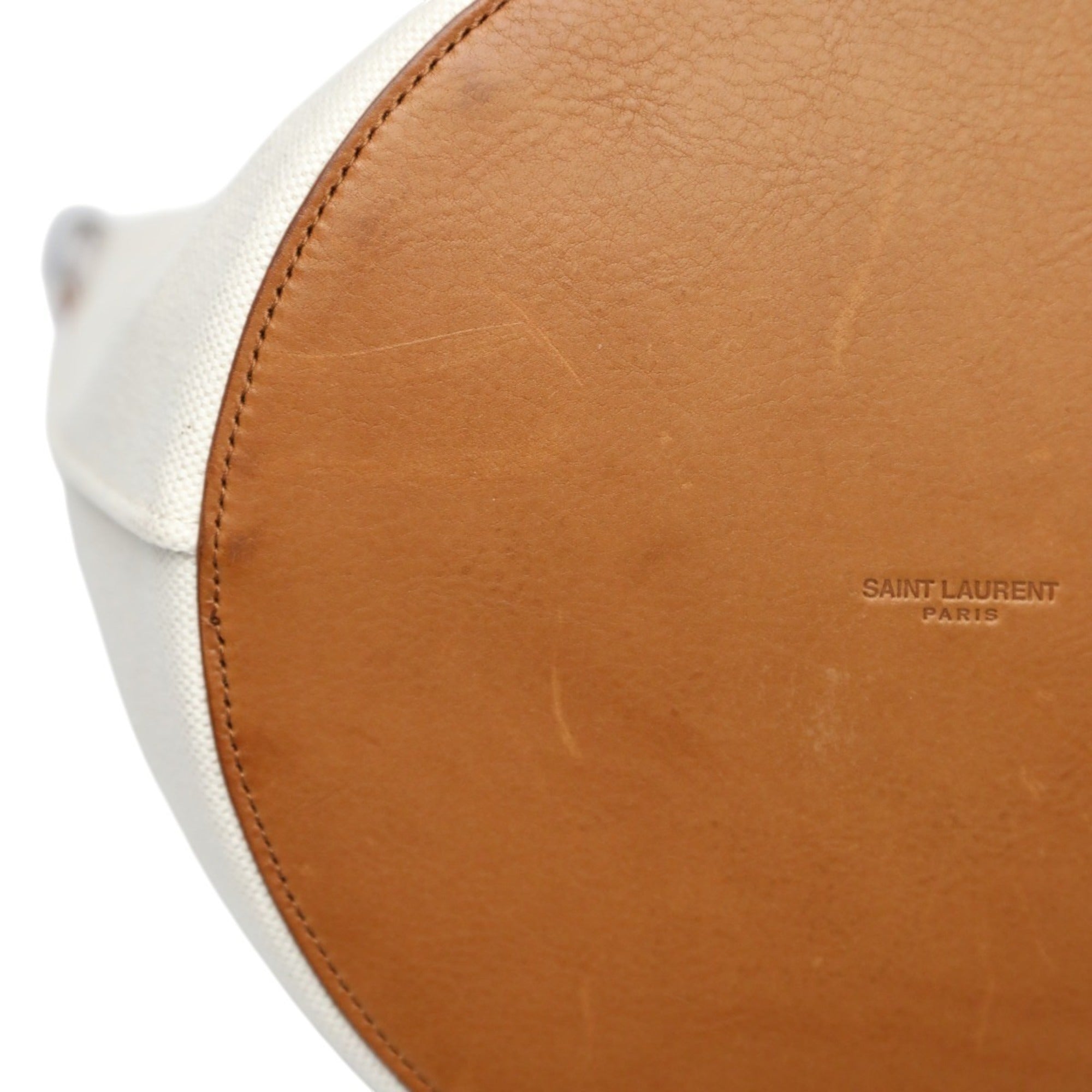 Yves Saint Laurent Brown Canvas Shoulder Bag (Pre-Owned)