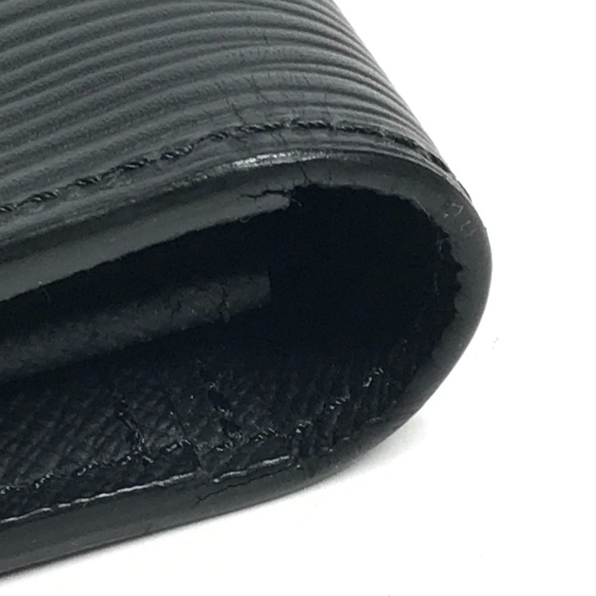 Louis Vuitton Black Noir Epi Leather Long Wallet (Bi-Fold) (Pre-Owned)