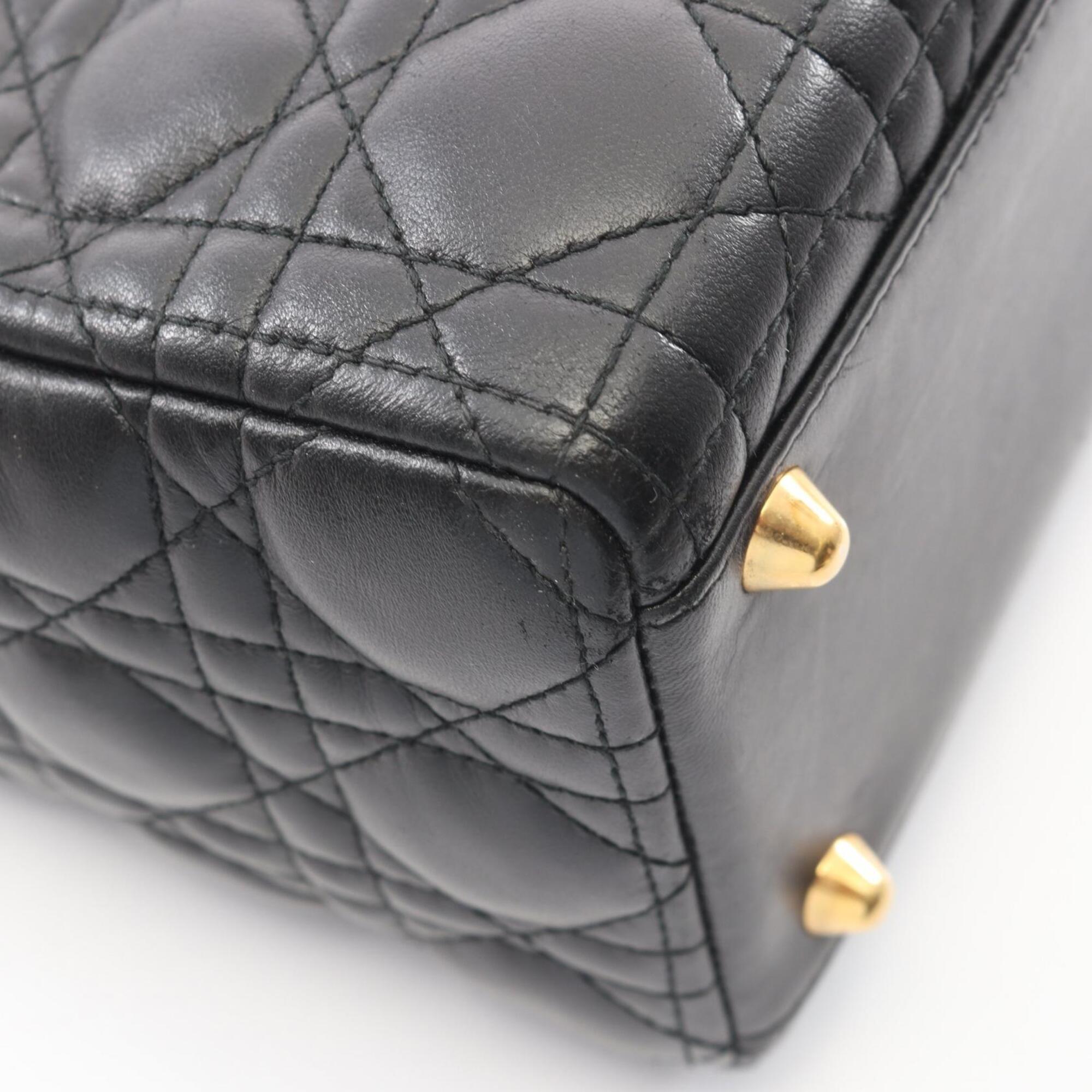 Christian Dior Black Leather Handbag (Pre-Owned)