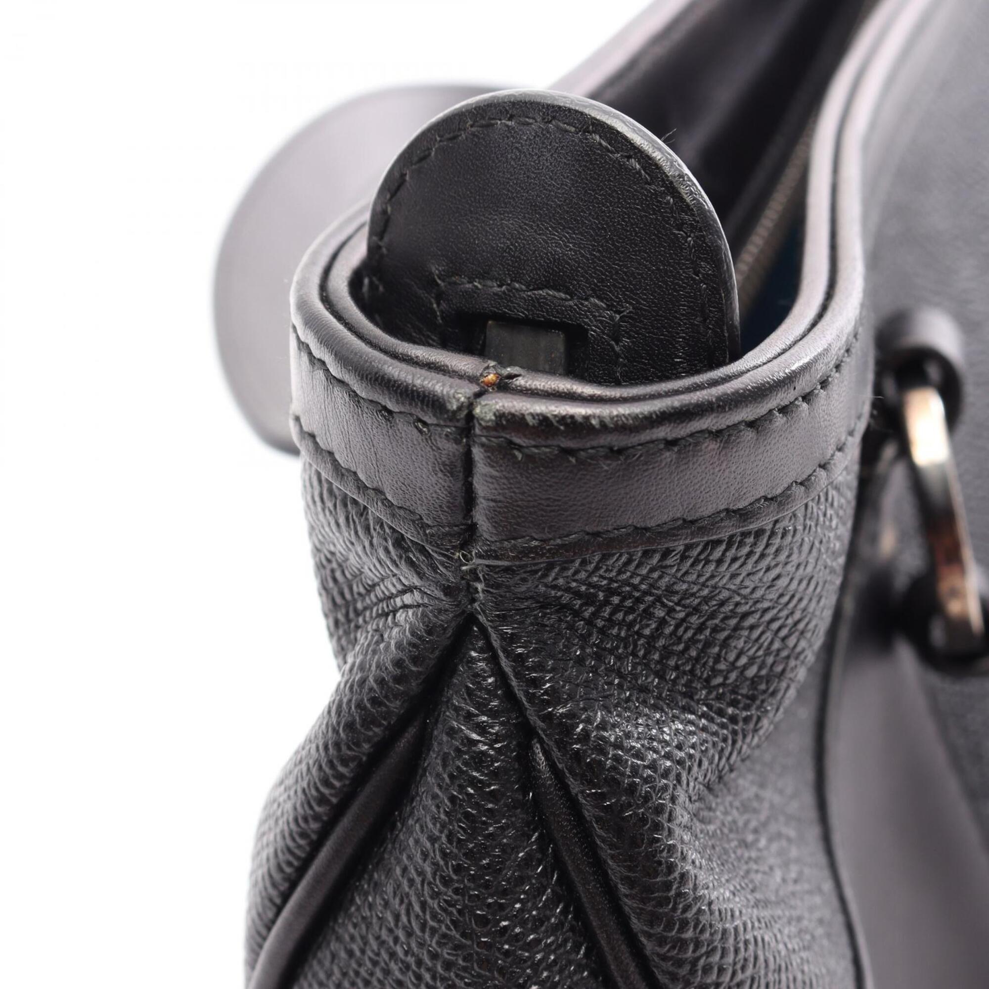 Bvlgari Black Leather Handbag (Pre-Owned)