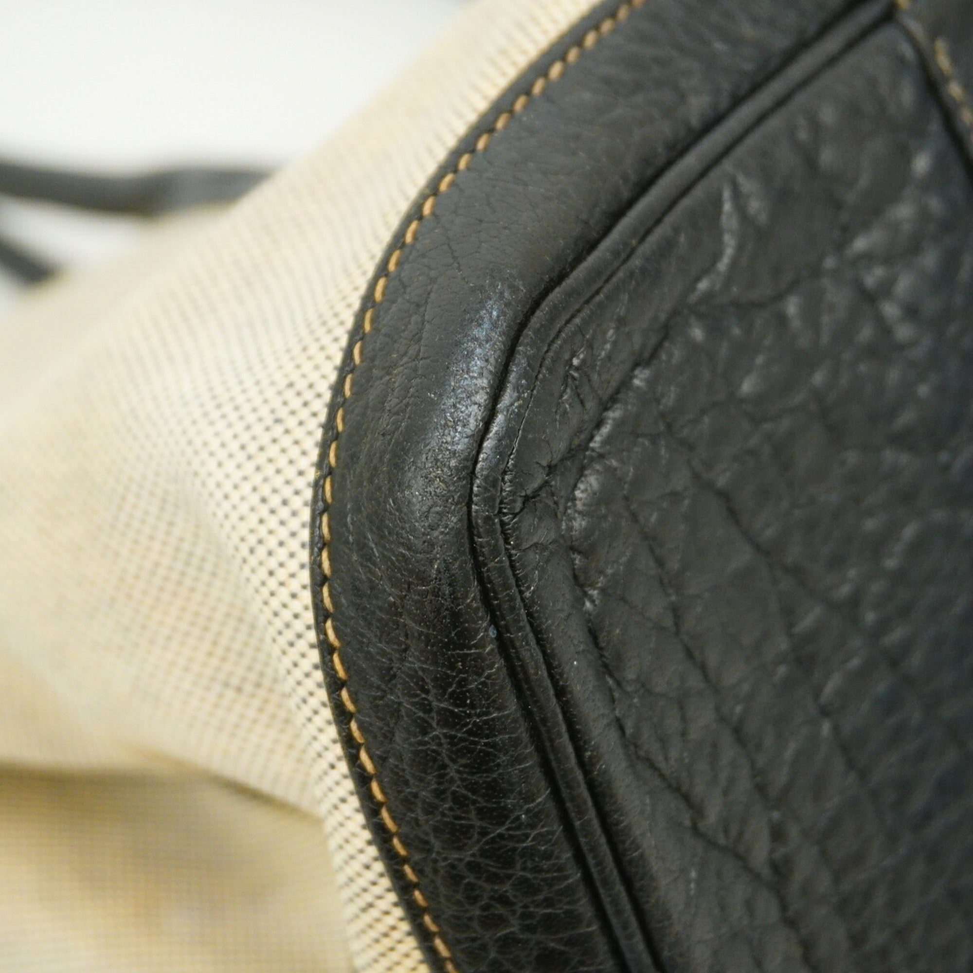 Hermes Black Toile H Tote Bag (Pre-Owned)