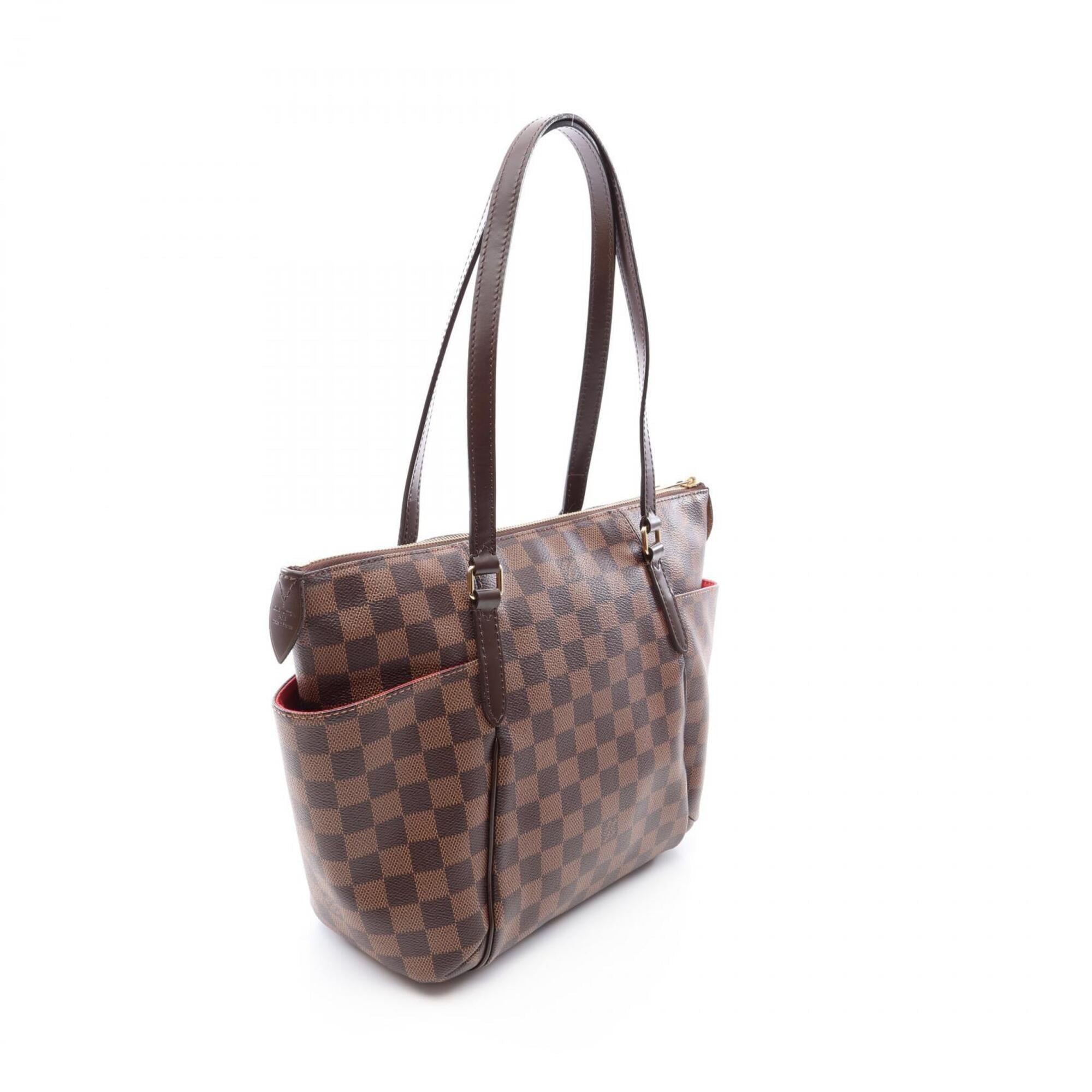 Louis Vuitton Brown Ebene Coated Canvas Pvc Damier Canvas Leather Handbag Tote Bag (Pre-Owned)
