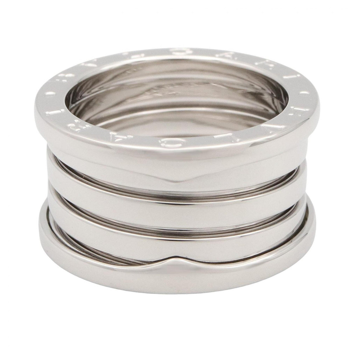 Bvlgari Silver White Gold (18K) Band Ring (Pre-Owned)