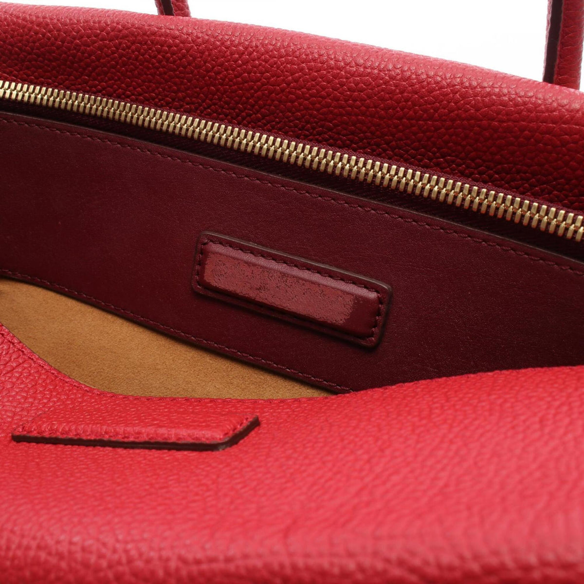 Mcm Red Color Leather Handbag (Pre-Owned)