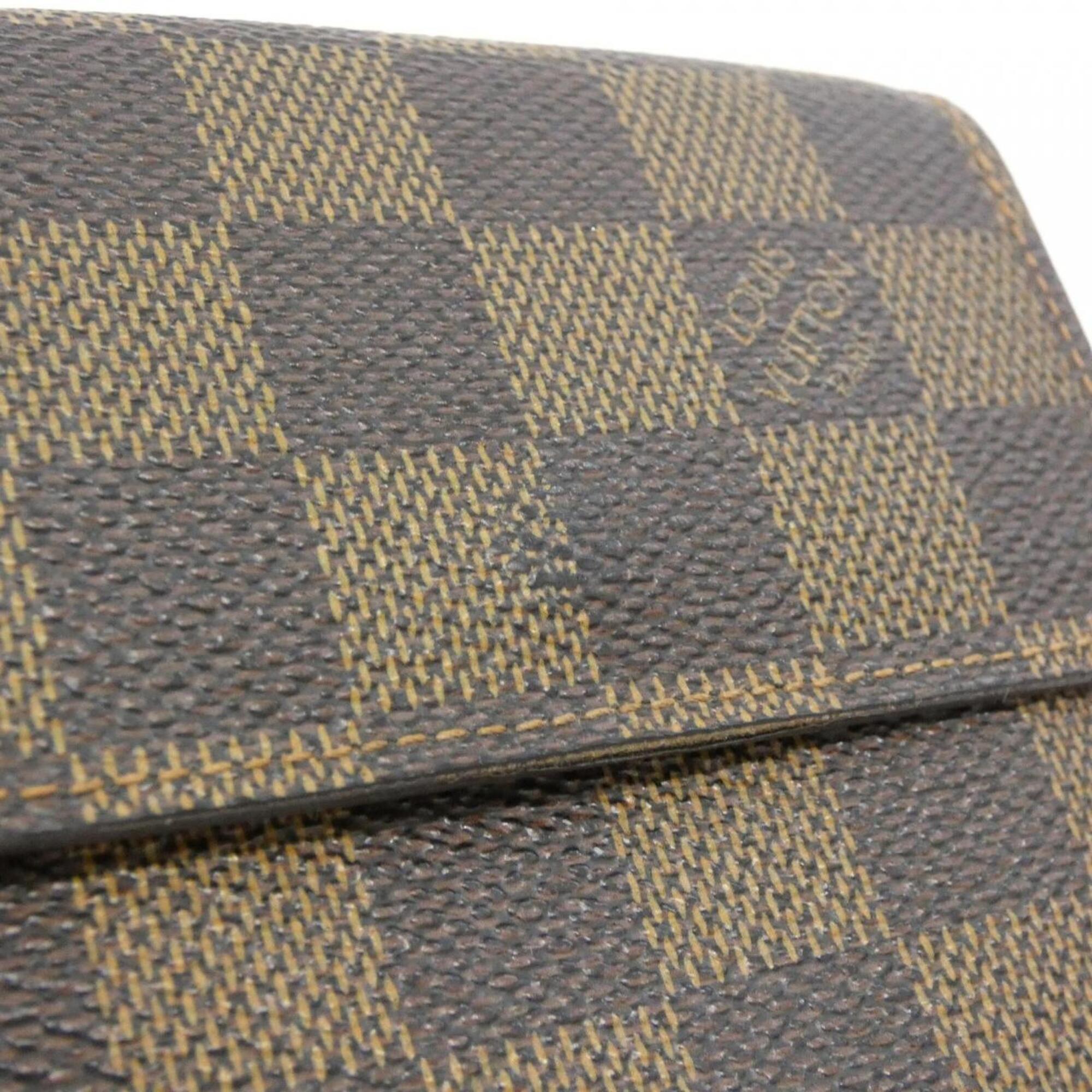 Louis Vuitton Ebene Coated Canvas Wallet (Tri-Fold) (Pre-Owned)