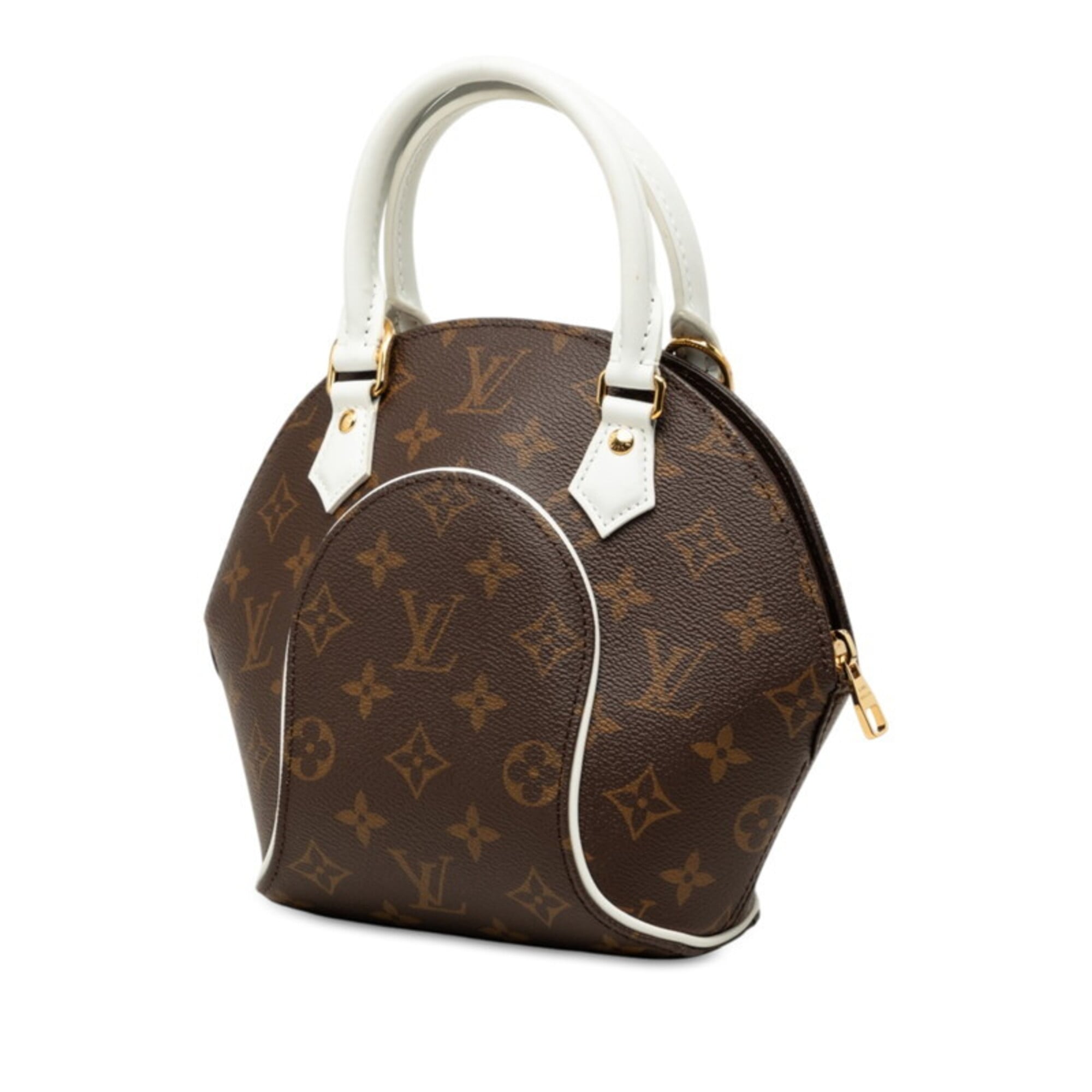 Louis Vuitton Brown Monogram White Monogram Handbag Pouch Shoulder Bag (Pre-Owned)