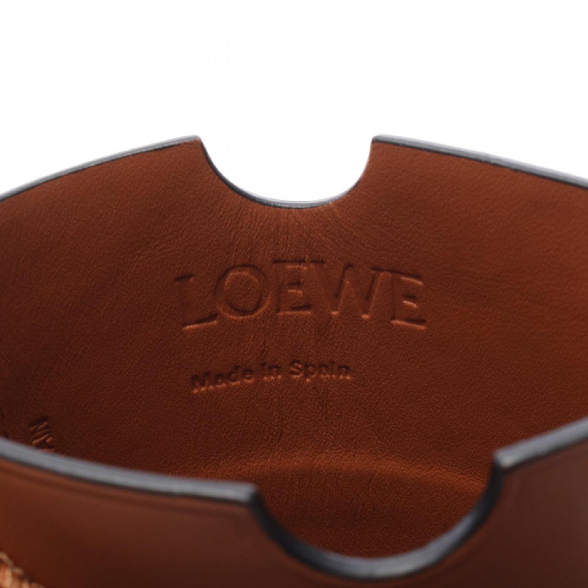 Loewe Brown Leather Handbag Shoulder Bag (Pre-Owned)