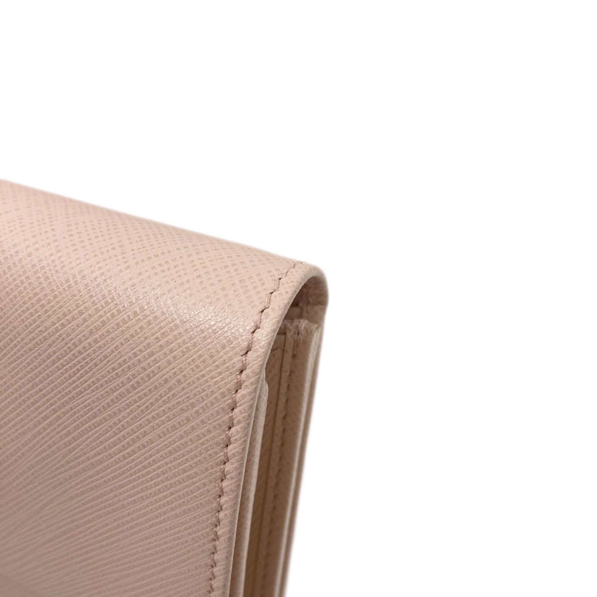 Salvatore Ferragamo Pink Leather Wallet (Bi-Fold) (Pre-Owned)