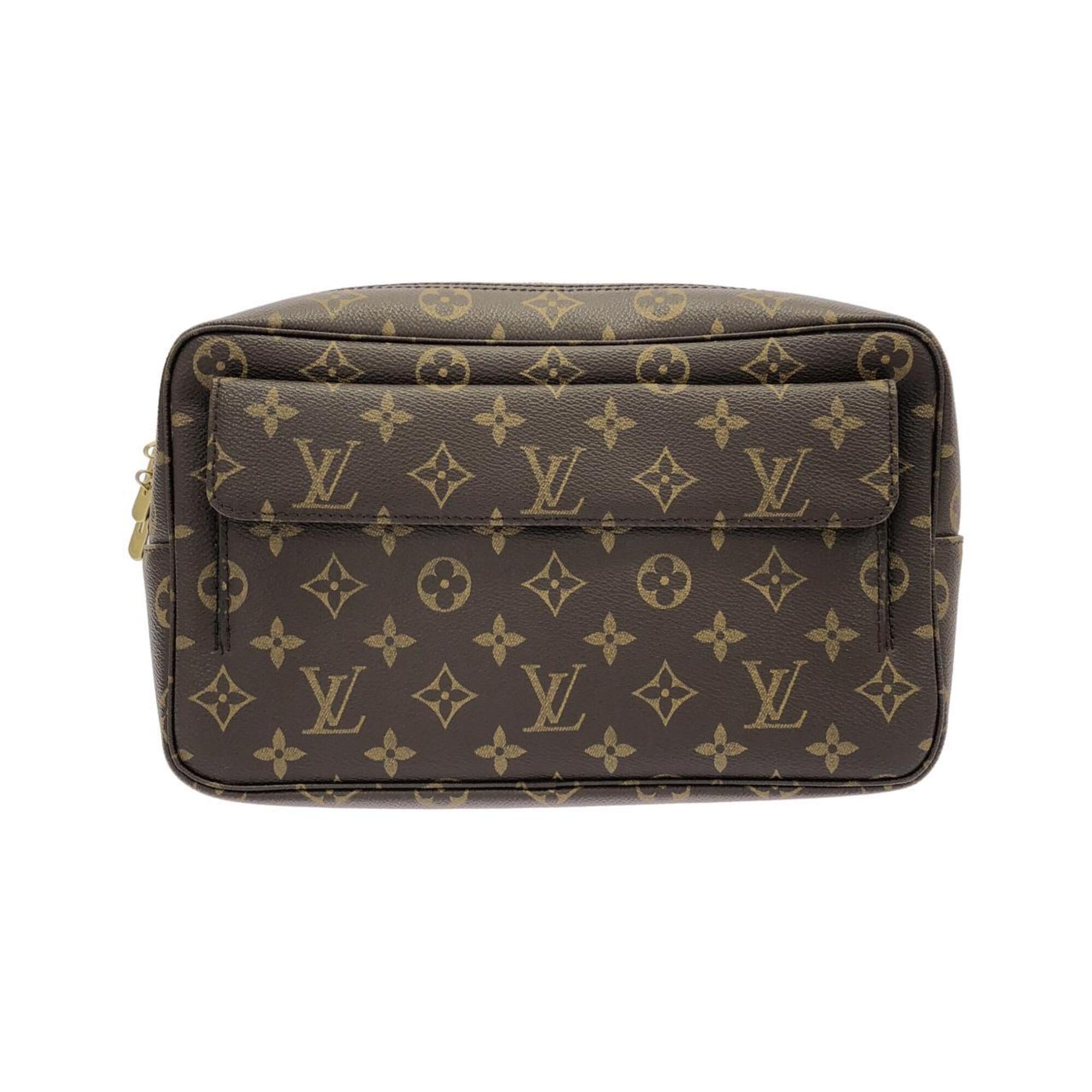 Louis Vuitton Marron Coated Canvas Shoulder Bag (Pre-Owned)
