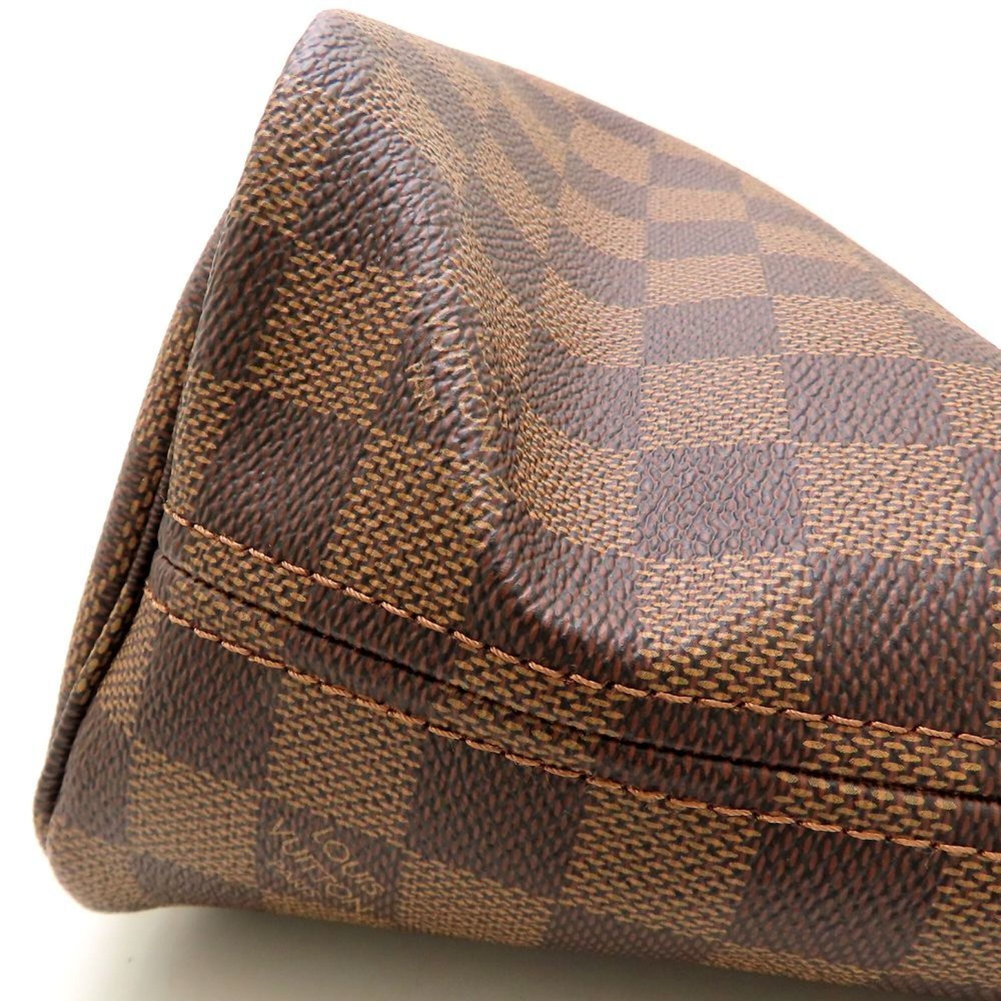 Louis Vuitton Ebene Damier Canvas Pouch Tote Bag (Pre-Owned)