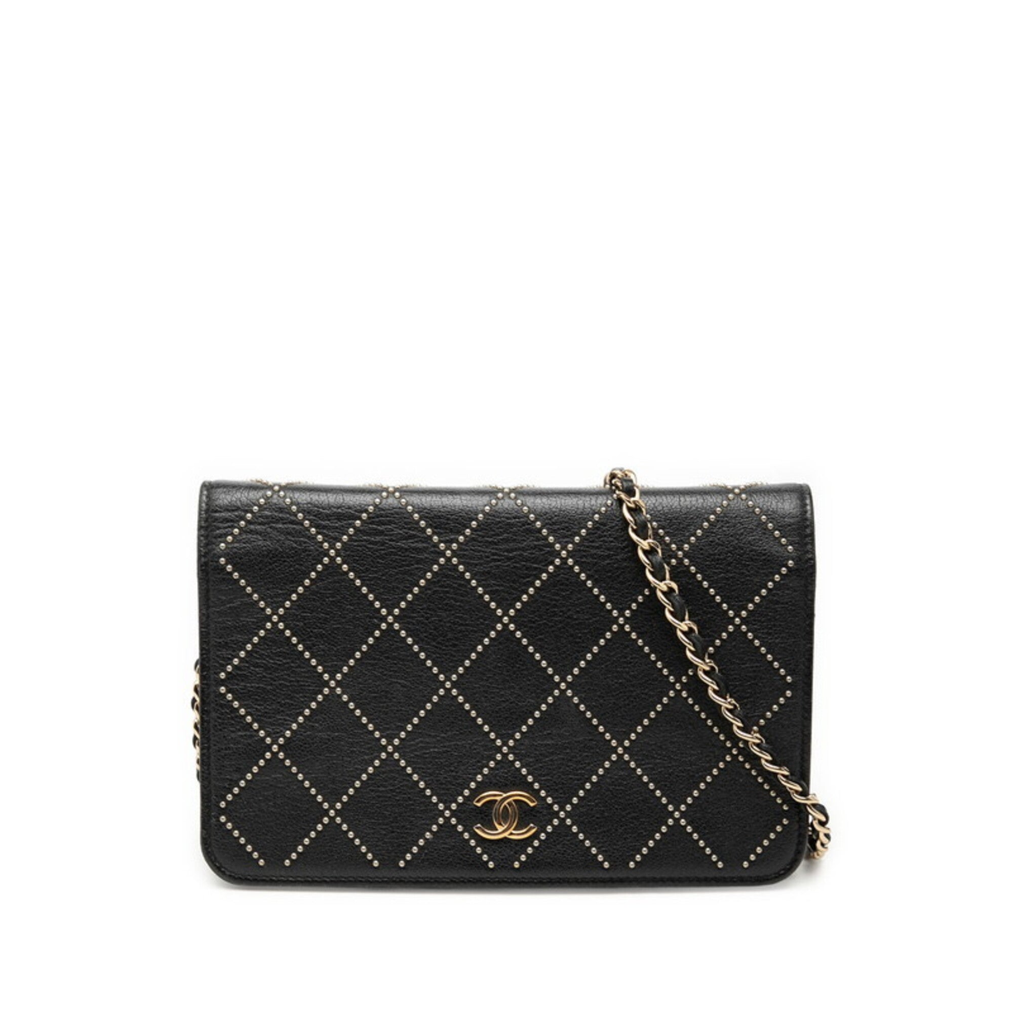 Chanel Black Leather Shoulder Bag (Pre-Owned)