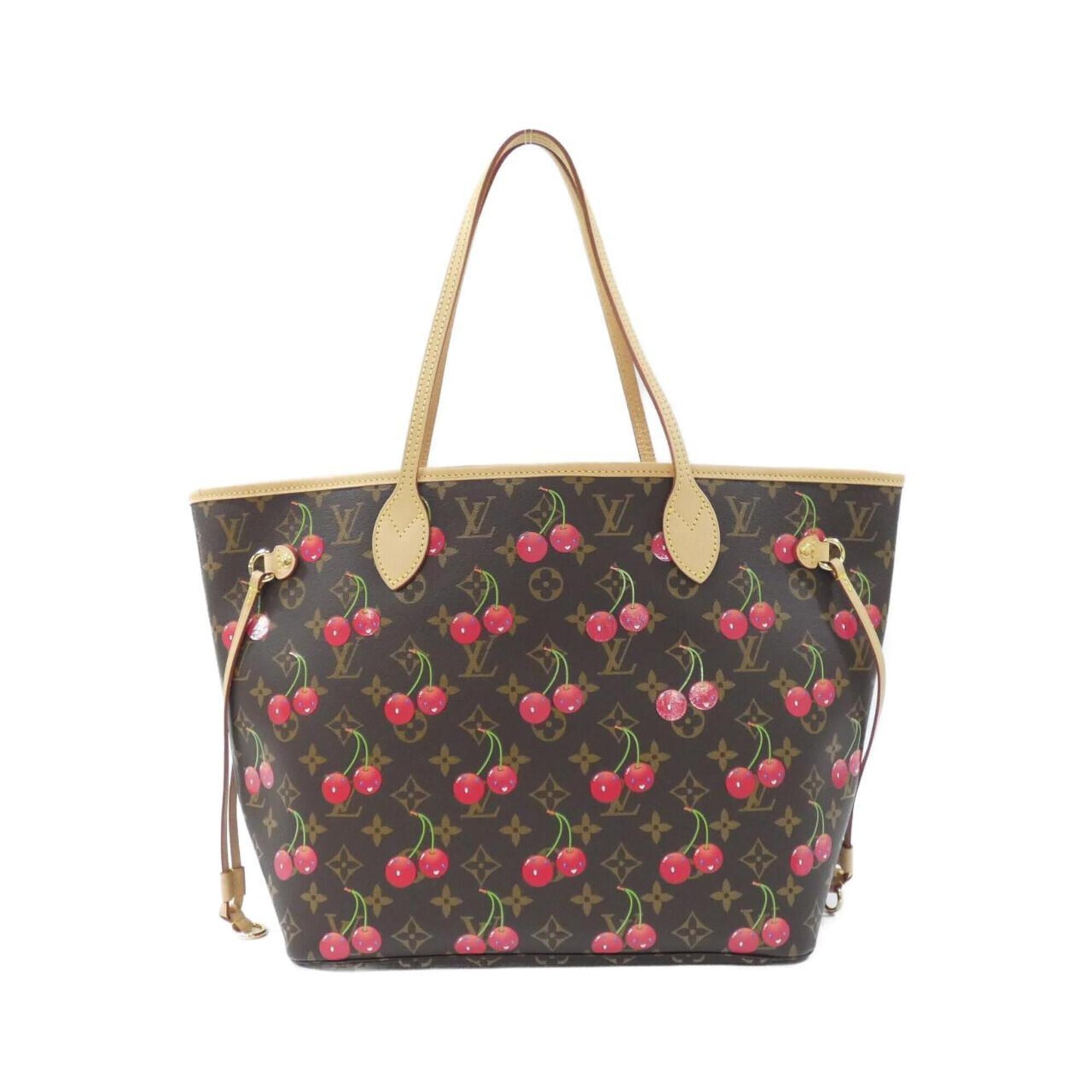 Louis Vuitton Marron Coated Canvas Handbag Pouch (Pre-Owned)