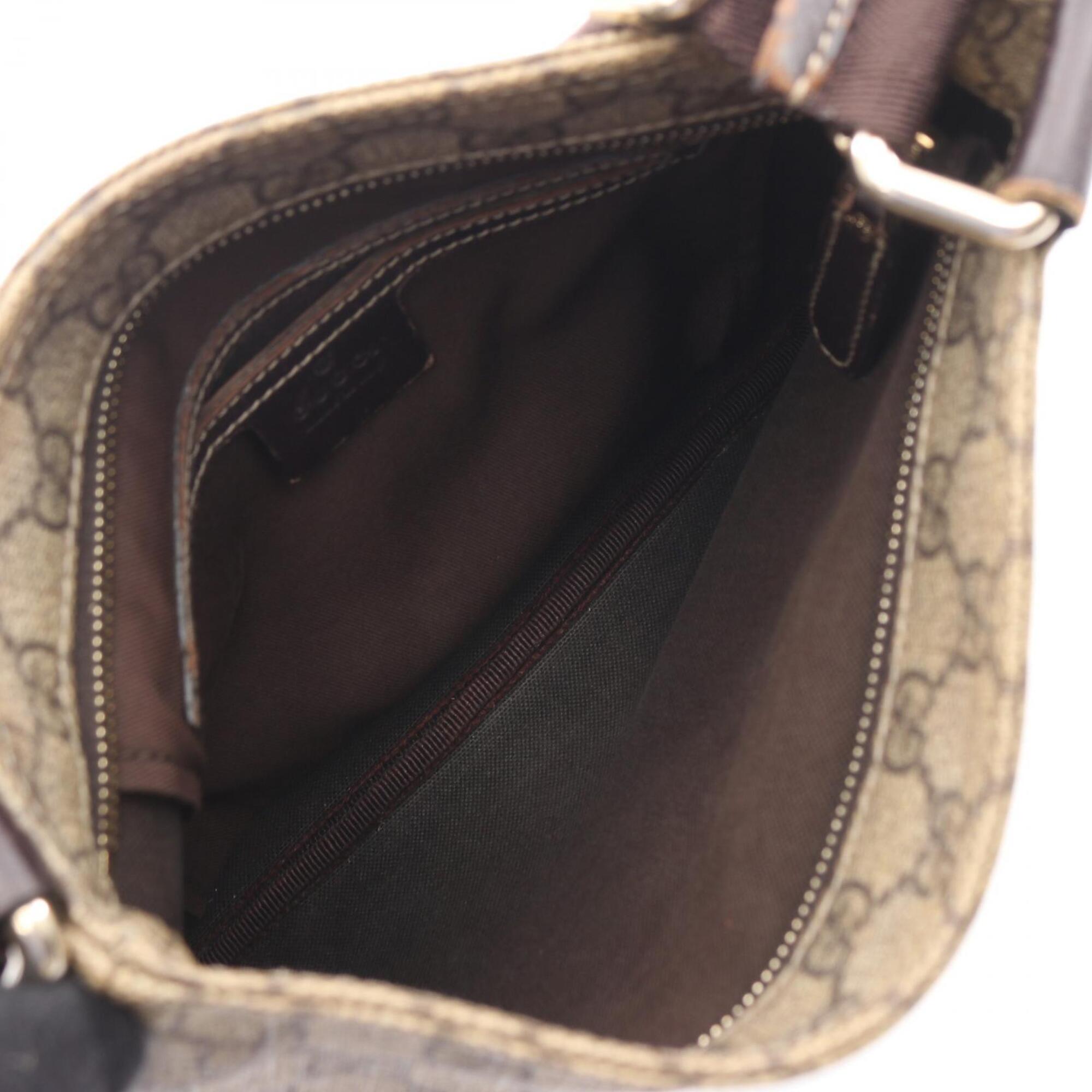 Gucci Beige Brown Pvc Leather Handbag Shoulder Bag (Pre-Owned)