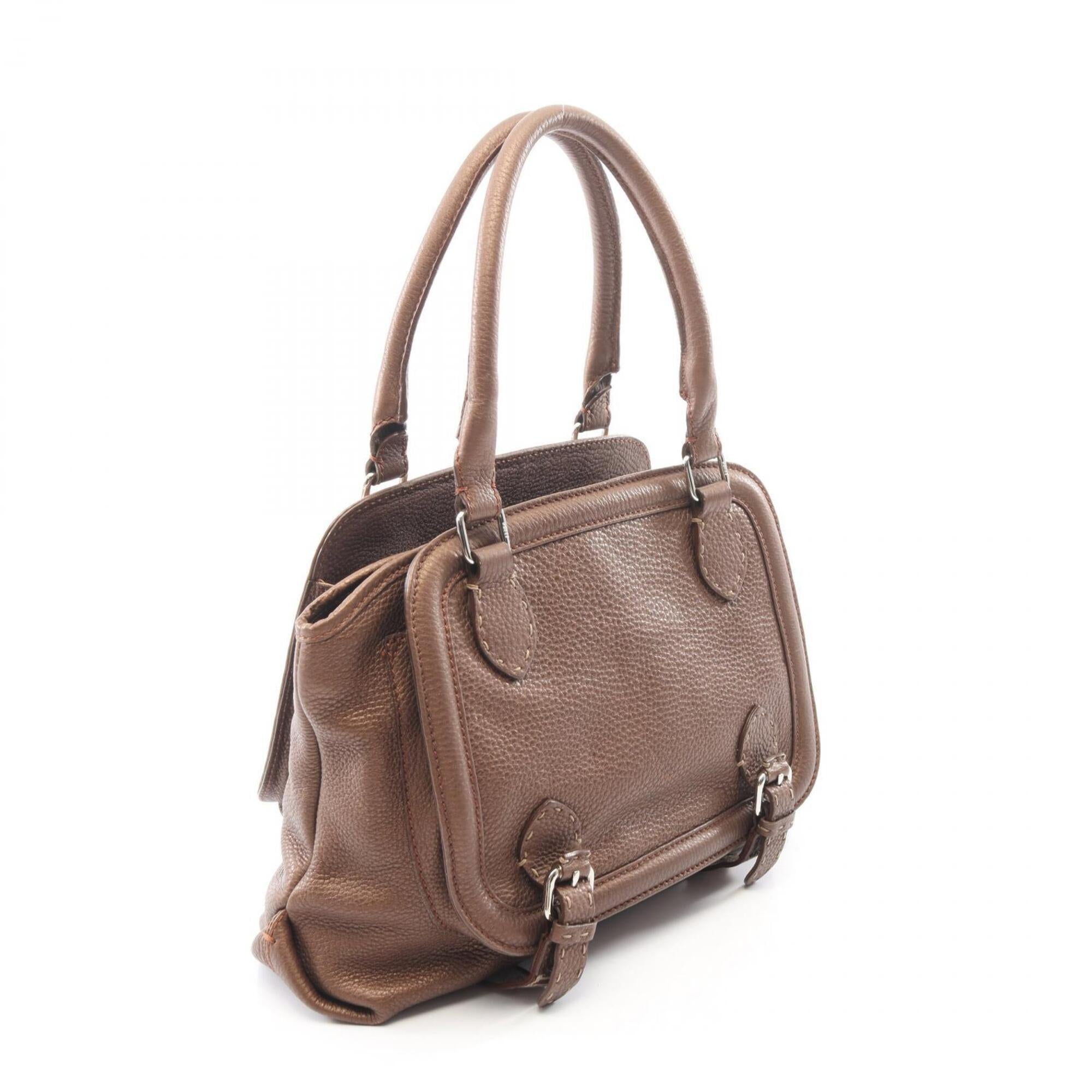Fendi Brown Leather Handbag (Pre-Owned)