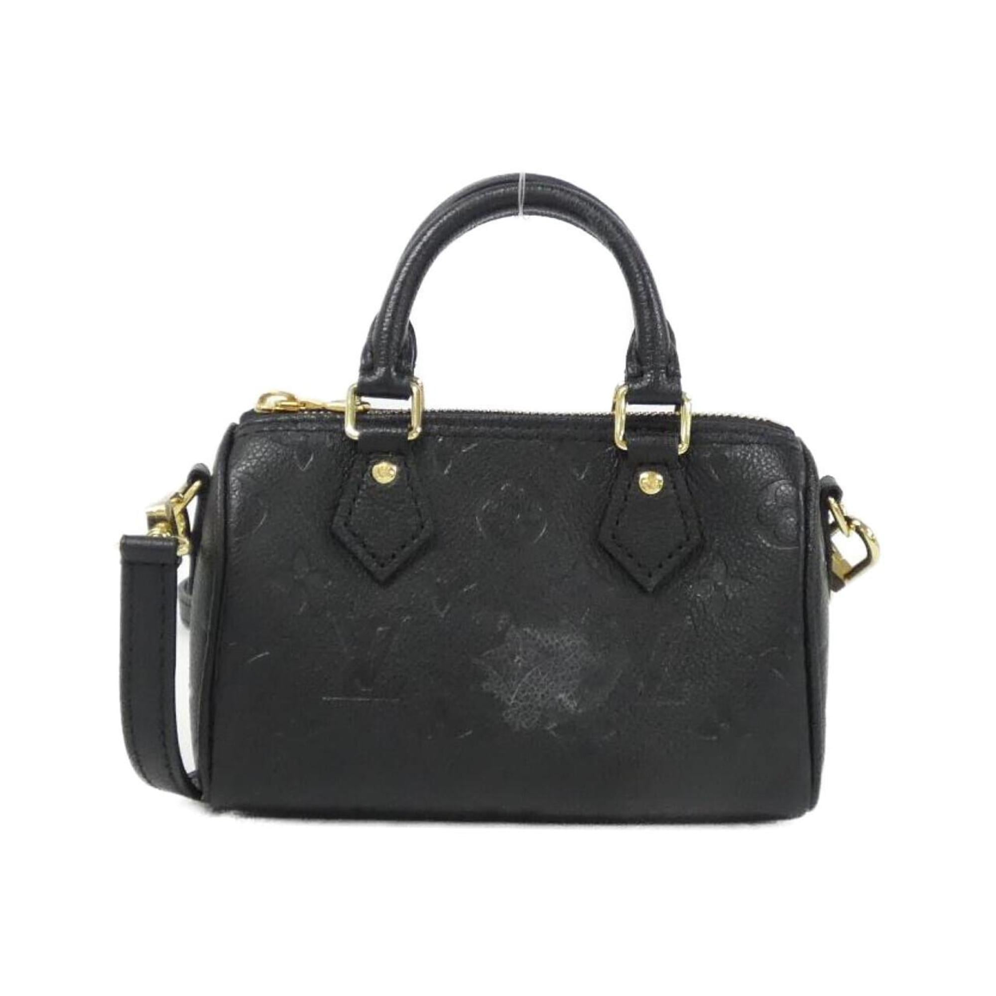 Louis Vuitton Black Leather Handbag (Pre-Owned)