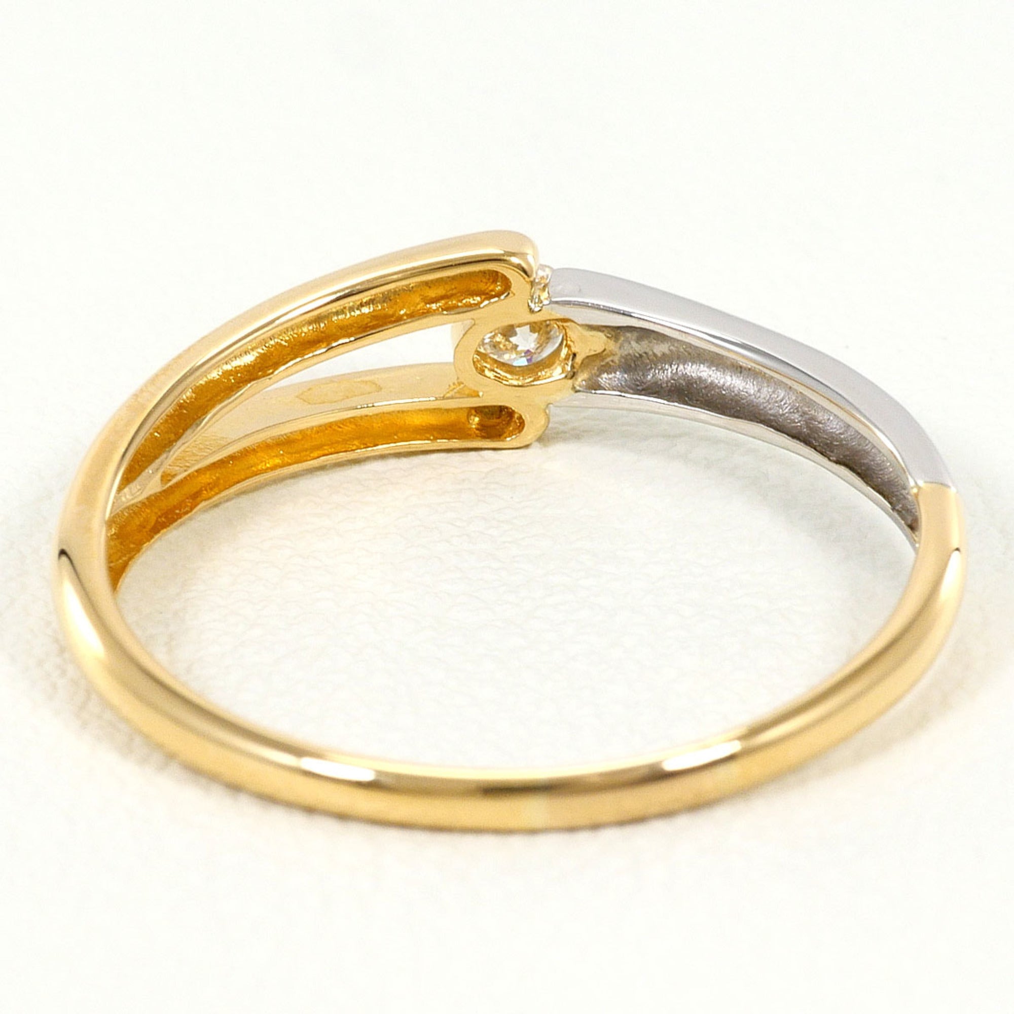 Unbranded Platinum Yellow Gold Yellow Gold (18K) Platinum 900 Band Ring (Pre-Owned)