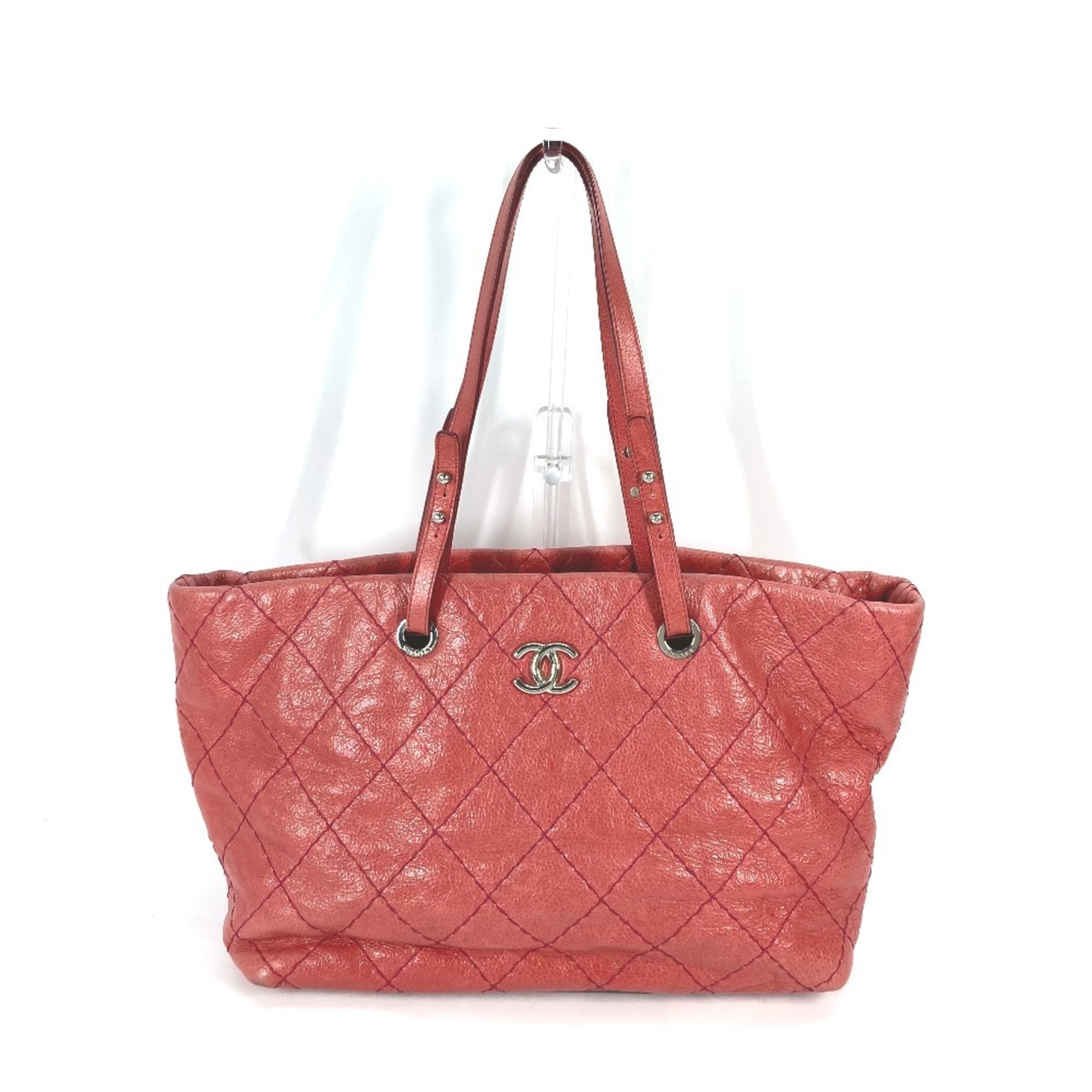 Chanel On The Road Pink Caviar Leather Shoulder Bag Tote Bag (Pre-Owned)