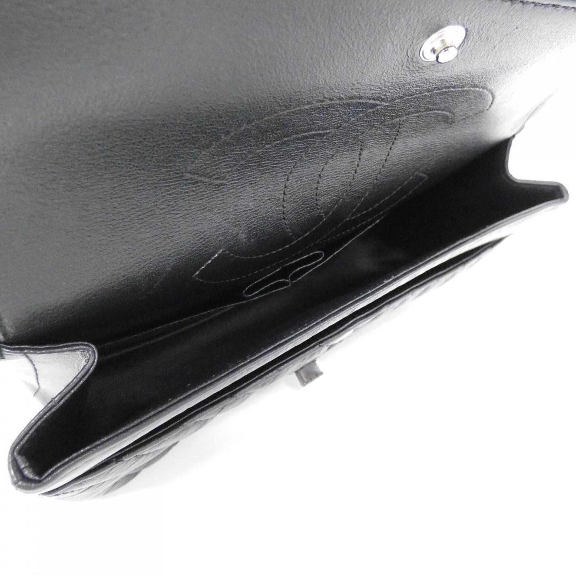 Chanel Black Leather Shoulder Bag (Pre-Owned)