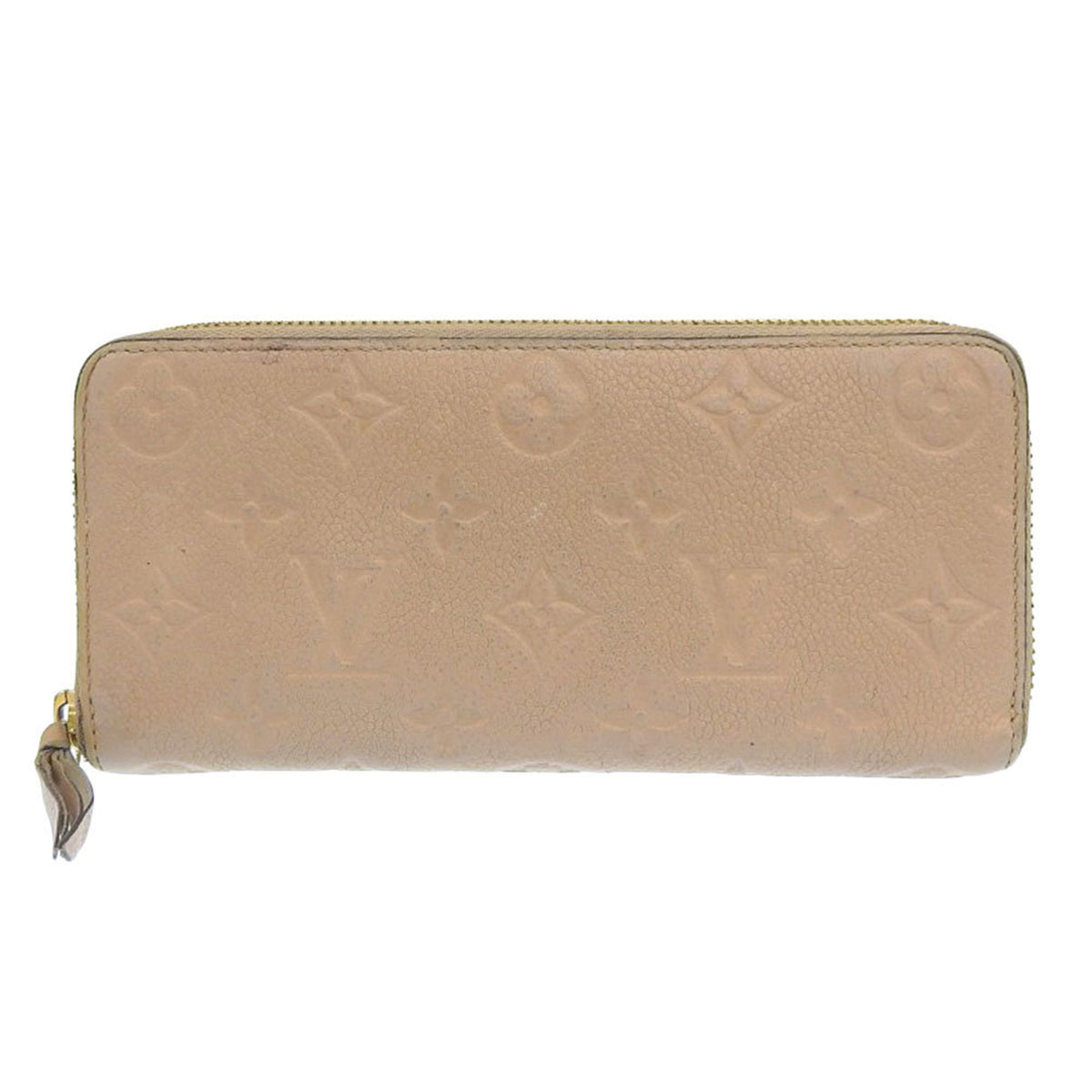 Louis Vuitton Monogram Empreinte Beige Dune Leather Long Wallet (Bi-Fold) (Pre-Owned)