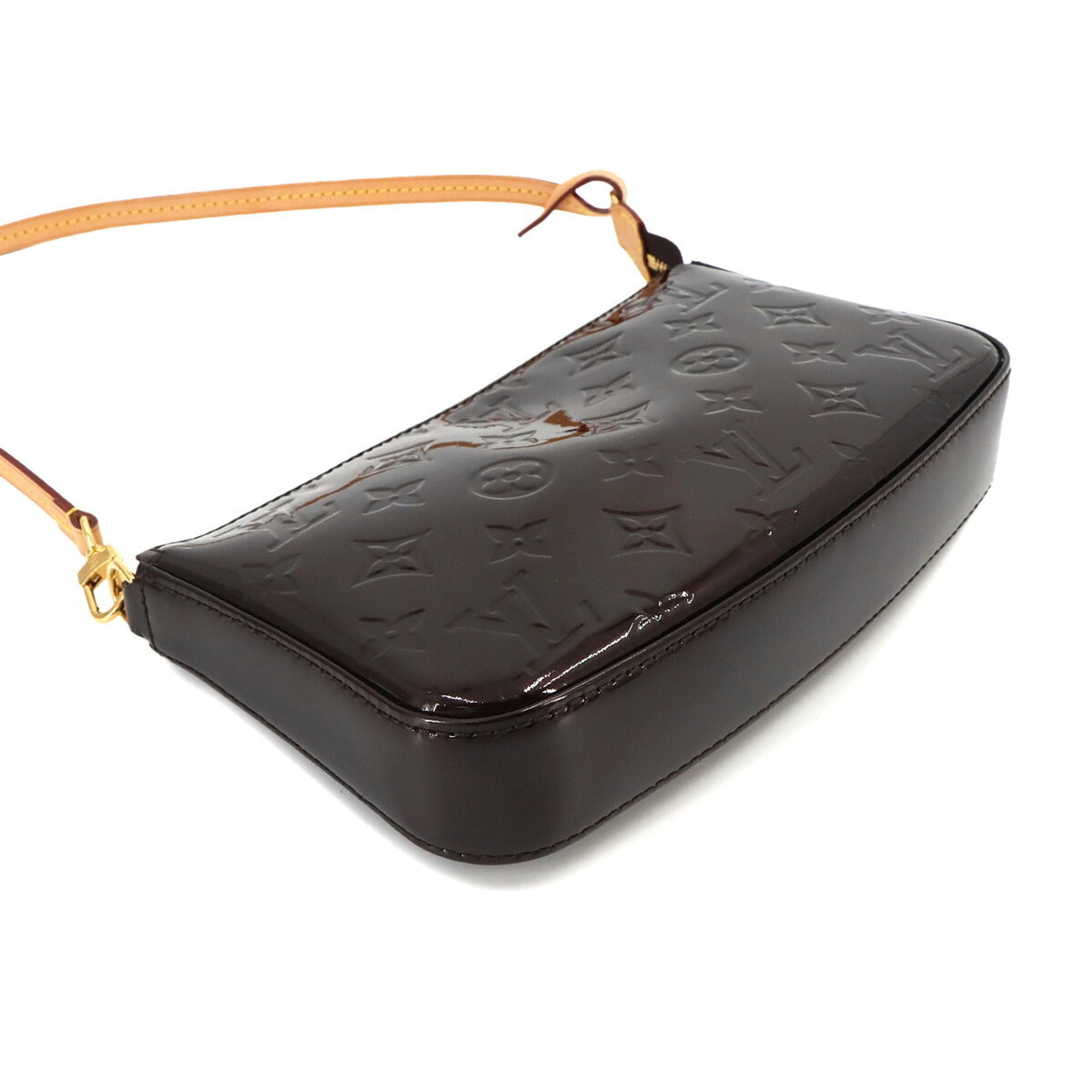 Louis Vuitton Monogram Vernis Amarante Monogram Vernis Handbag Pochette (Pre-Owned)