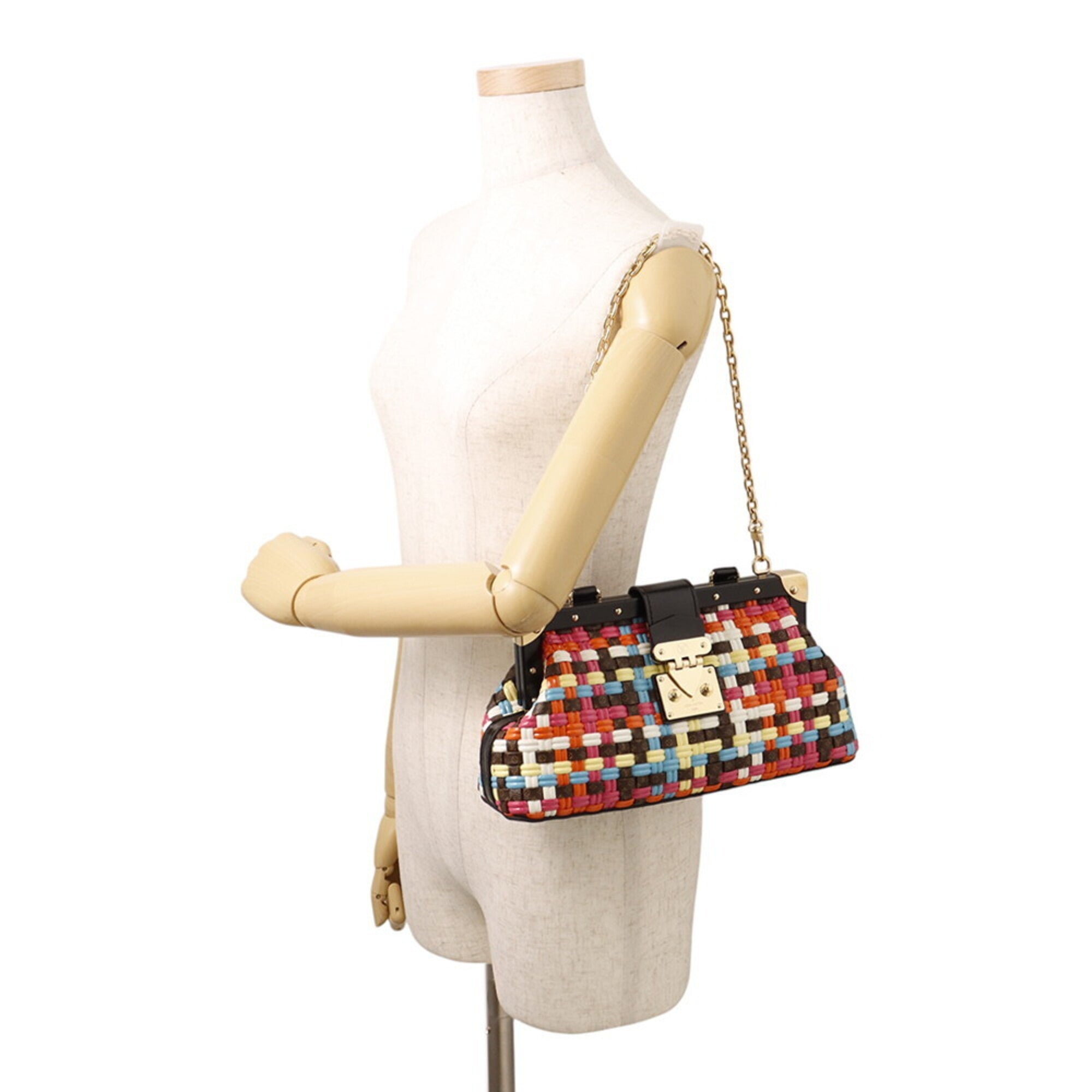 Louis Vuitton Monogram Multi-Color Noir Monogram Leather Handbag (Pre-Owned)