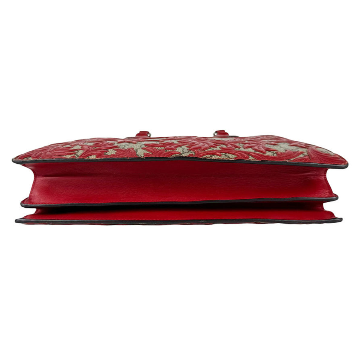 Gucci Brown Red Color Gg Supreme Handbag Shoulder Bag (Pre-Owned)