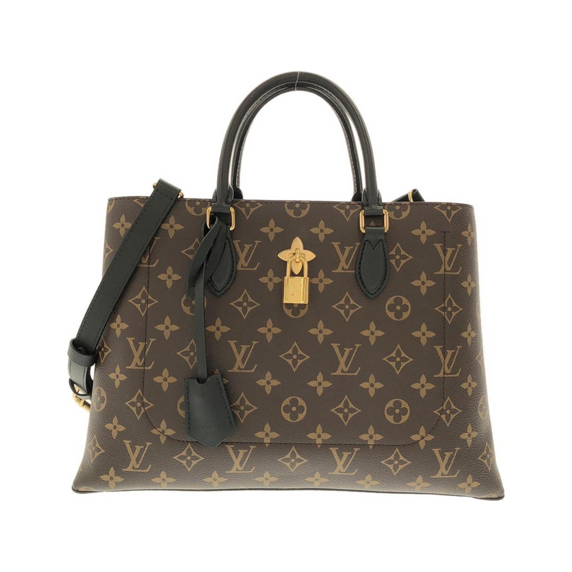 Louis Vuitton Black Marron Coated Canvas Handbag (Pre-Owned)