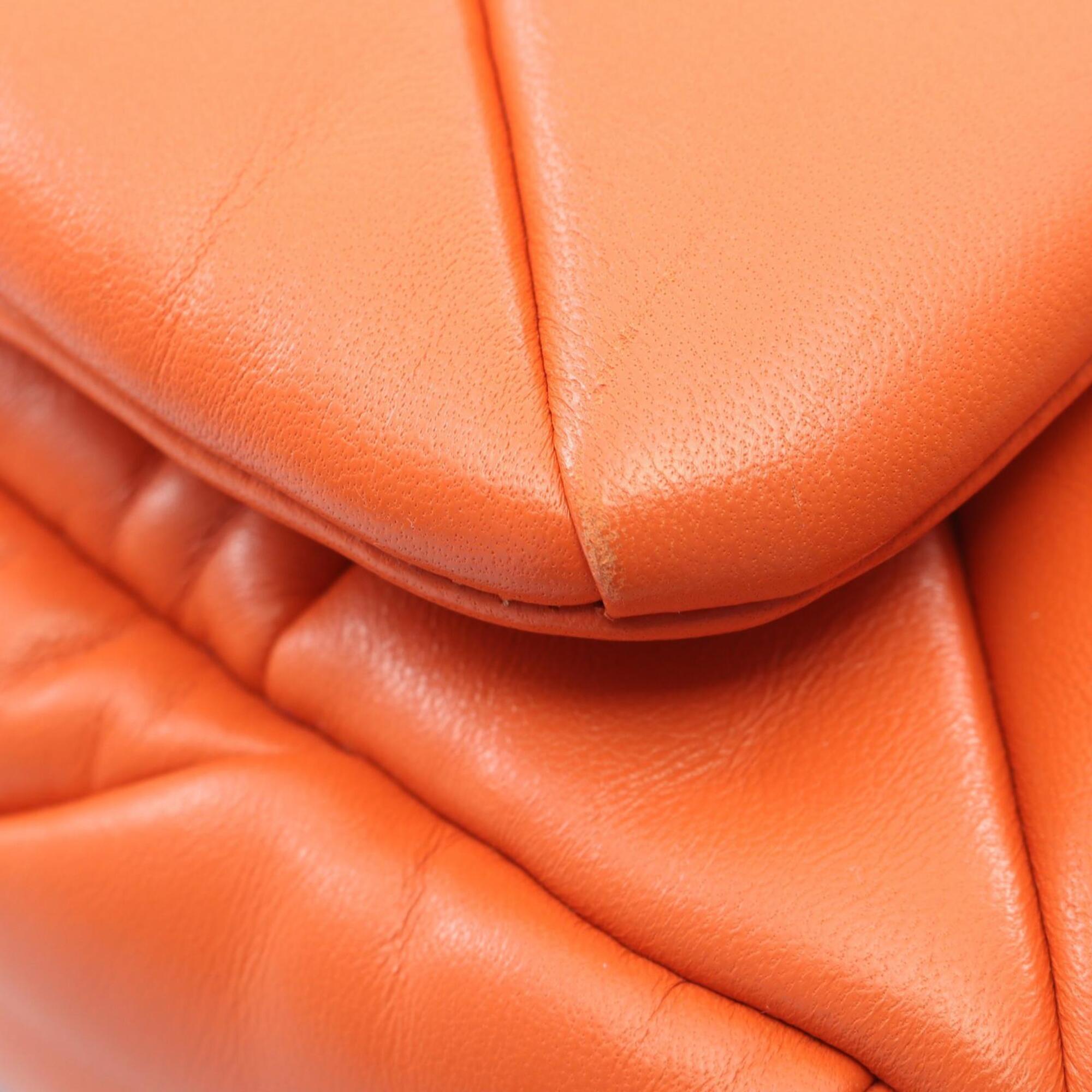 Prada Orange Leather Handbag Shoulder Bag (Pre-Owned)