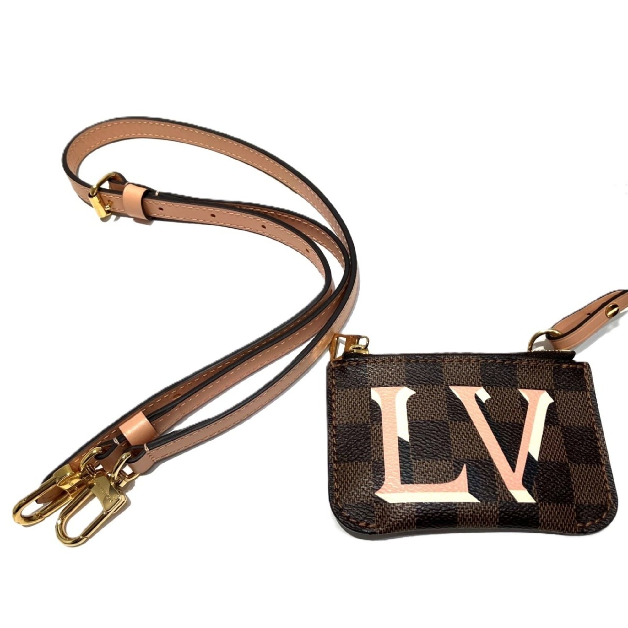 Louis Vuitton Brown Damier Canvas Handbag Pouch (Pre-Owned)