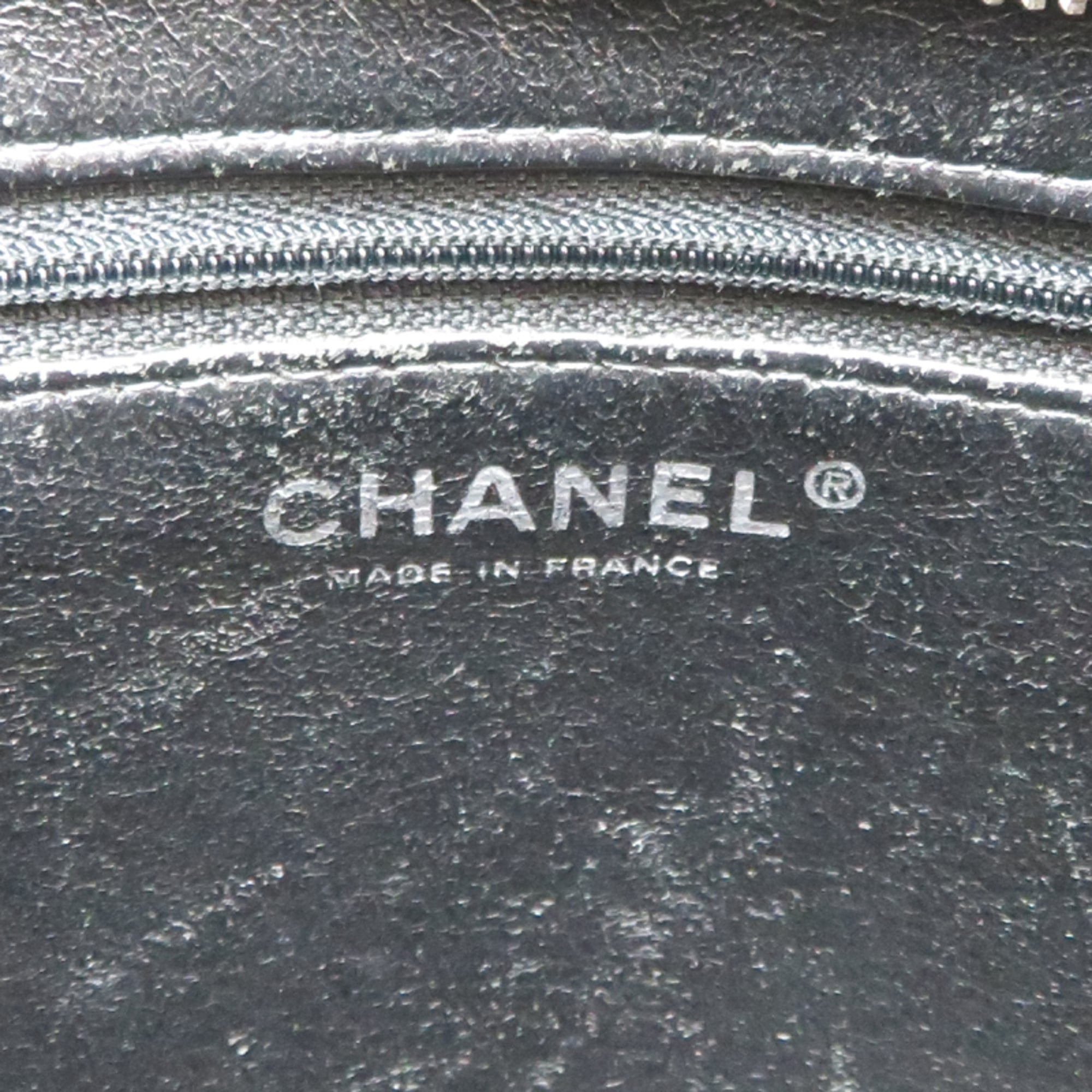 Chanel Black Grained Calfskin Tote Bag (Pre-Owned)