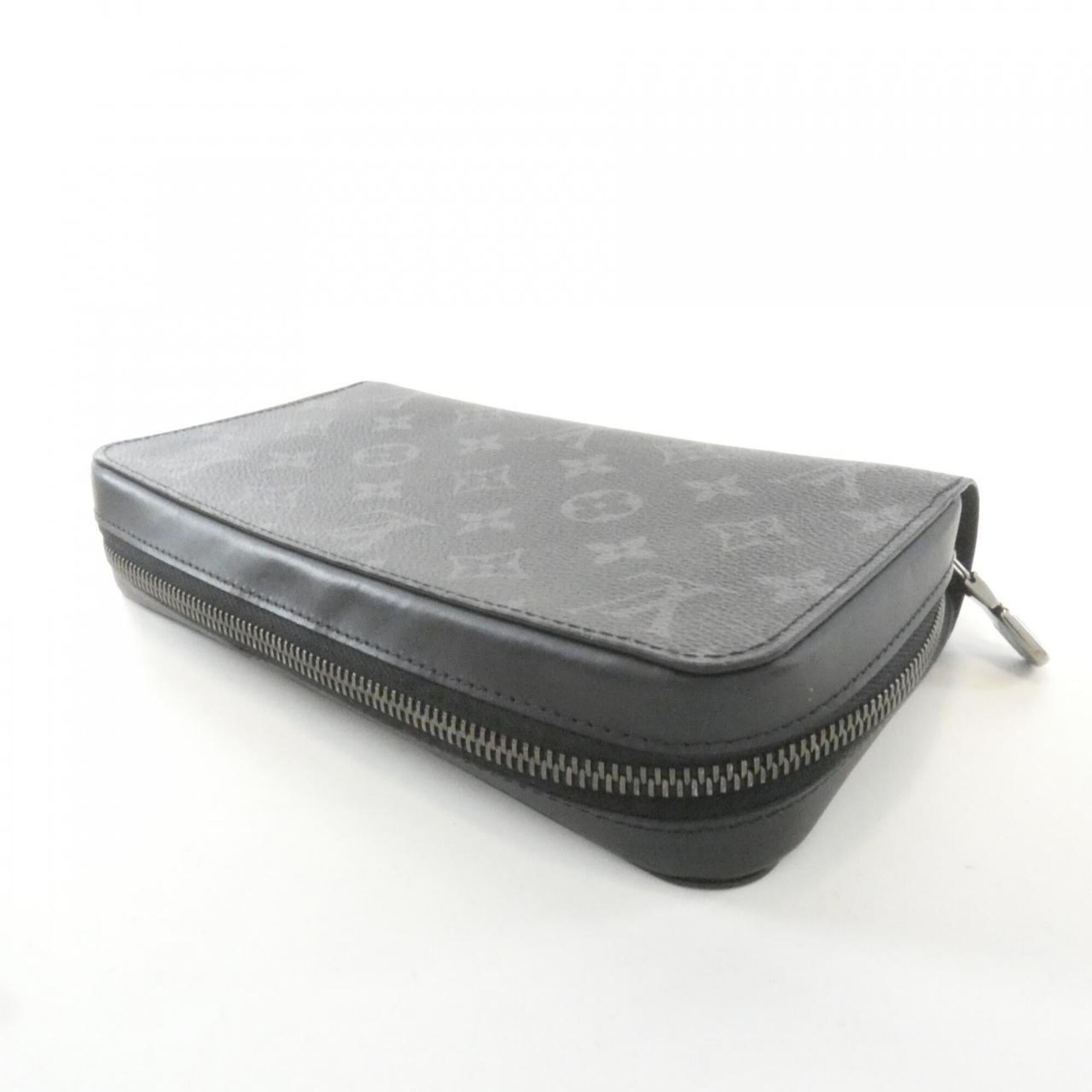Louis Vuitton Monogram Eclipse Black Coated Canvas Long Wallet (Bi-Fold) (Pre-Owned)