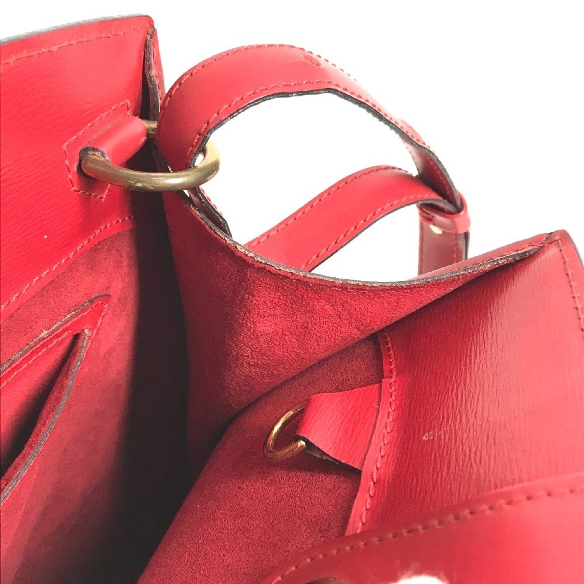Louis Vuitton Castilian Red Red Color Epi Leather Shoulder Bag (Pre-Owned)