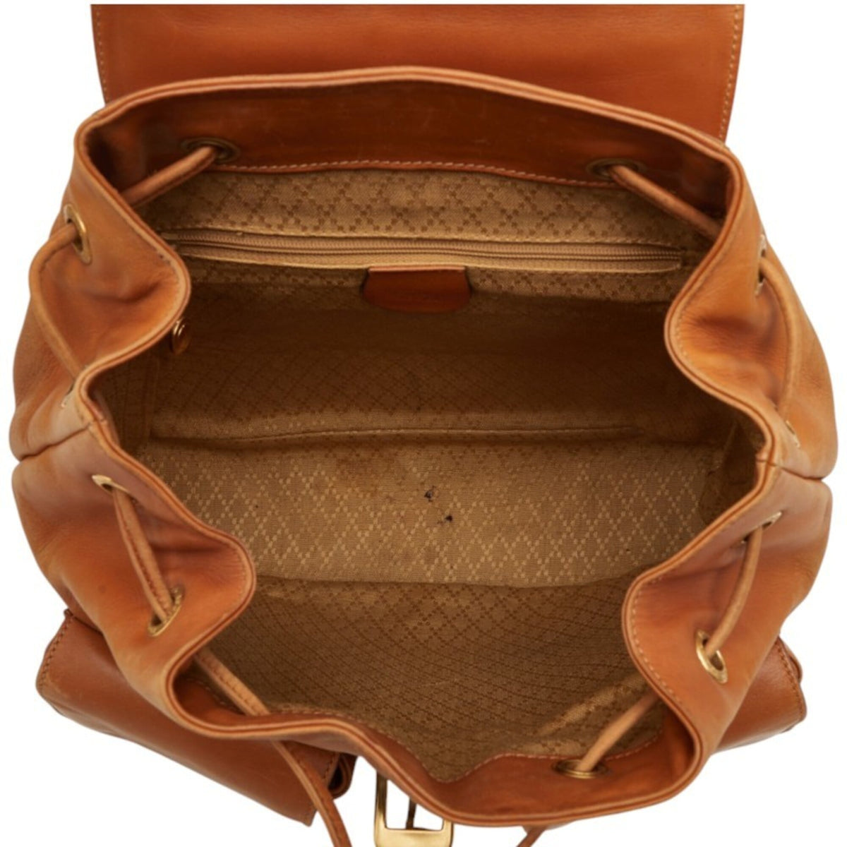 Gucci Brown Leather Backpack (Pre-Owned)