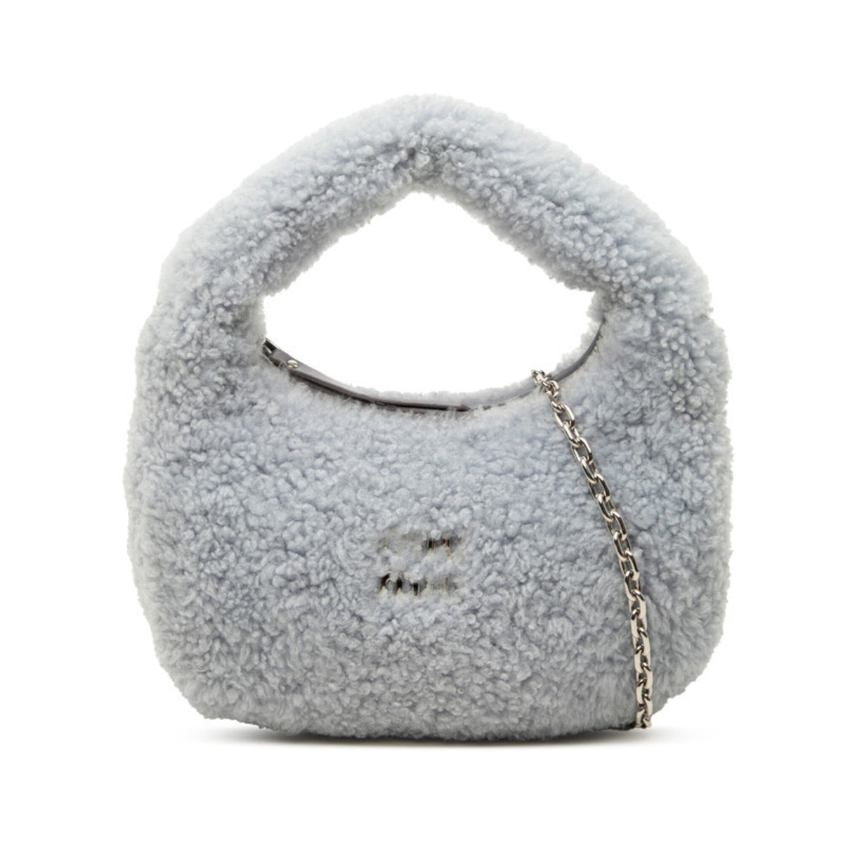 Miu Miu Blue Wool Handbag Shoulder Bag (Pre-Owned)