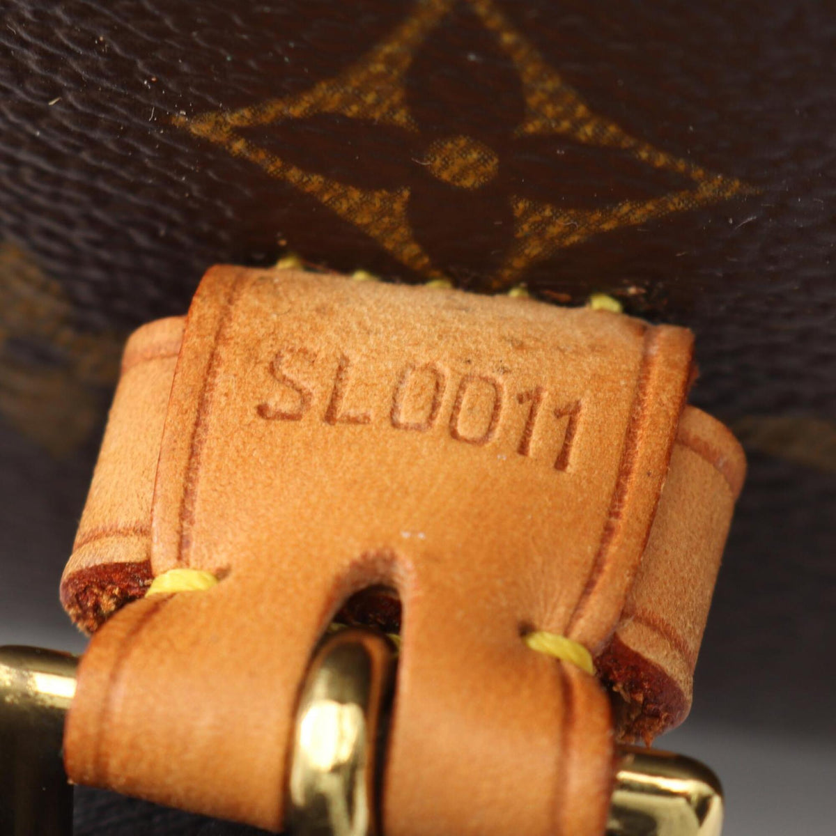 Louis Vuitton Monogram Brown Coated Canvas Leather Handbag (Pre-Owned)