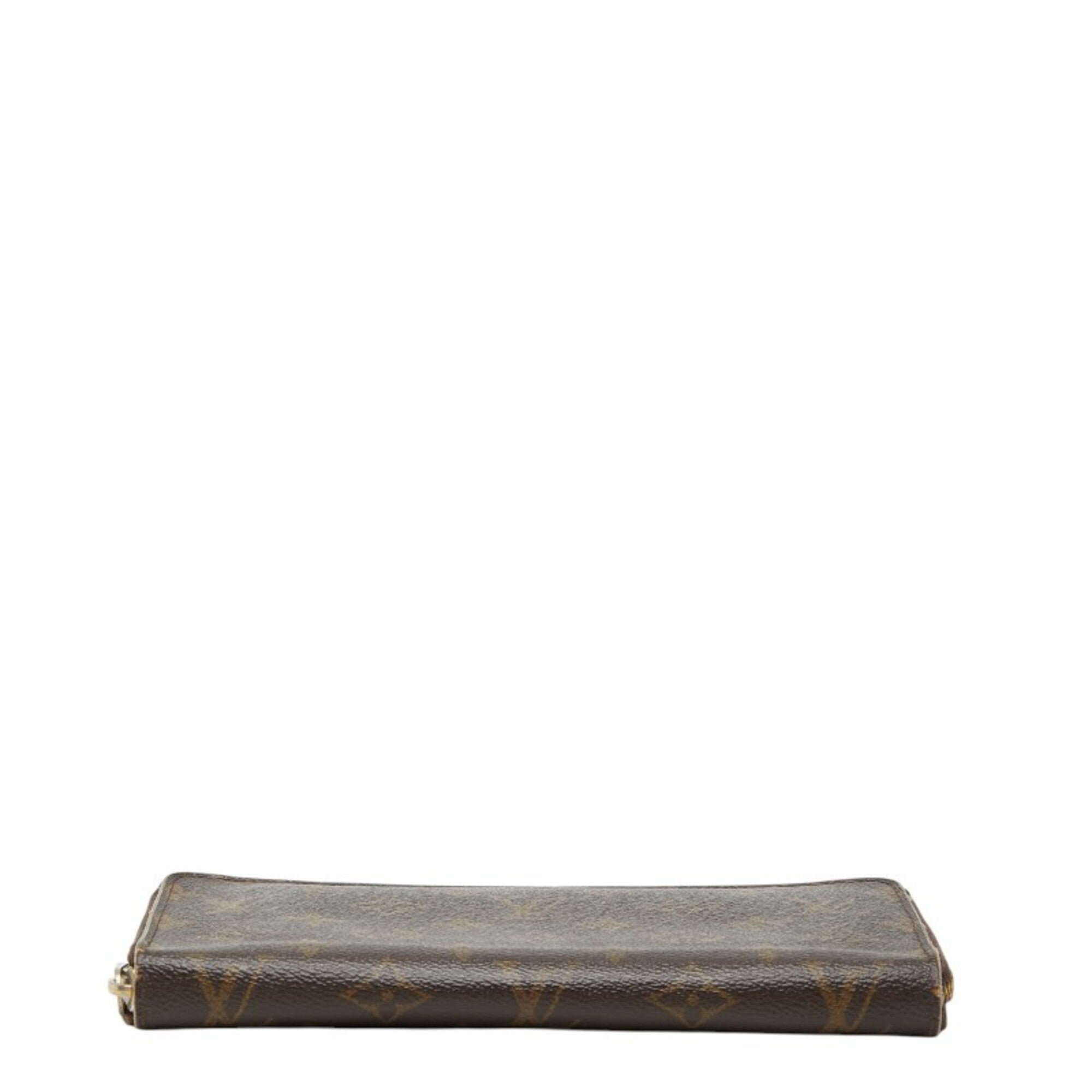Louis Vuitton Brown Pvc Leather Long Wallet (Bi-Fold) (Pre-Owned)