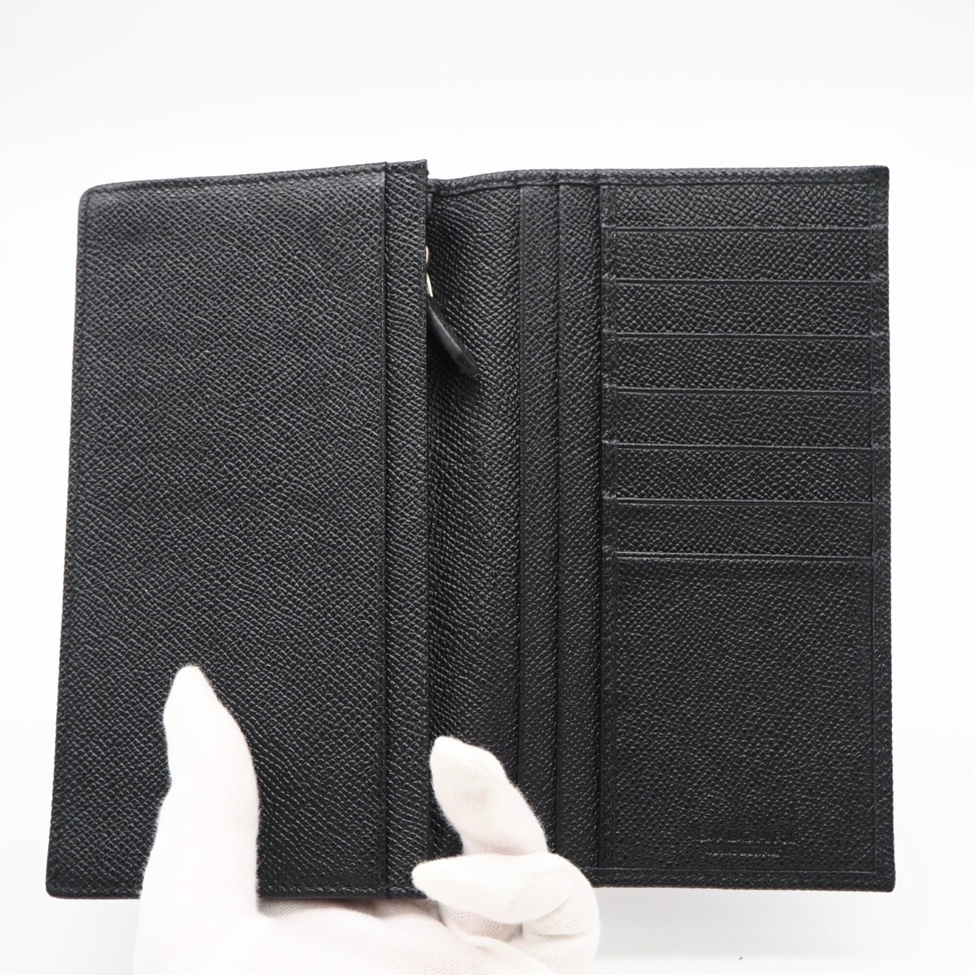 Bvlgari Bvlgari Bvlgari Black Blue Long Wallet (Bi-Fold) (Pre-Owned)