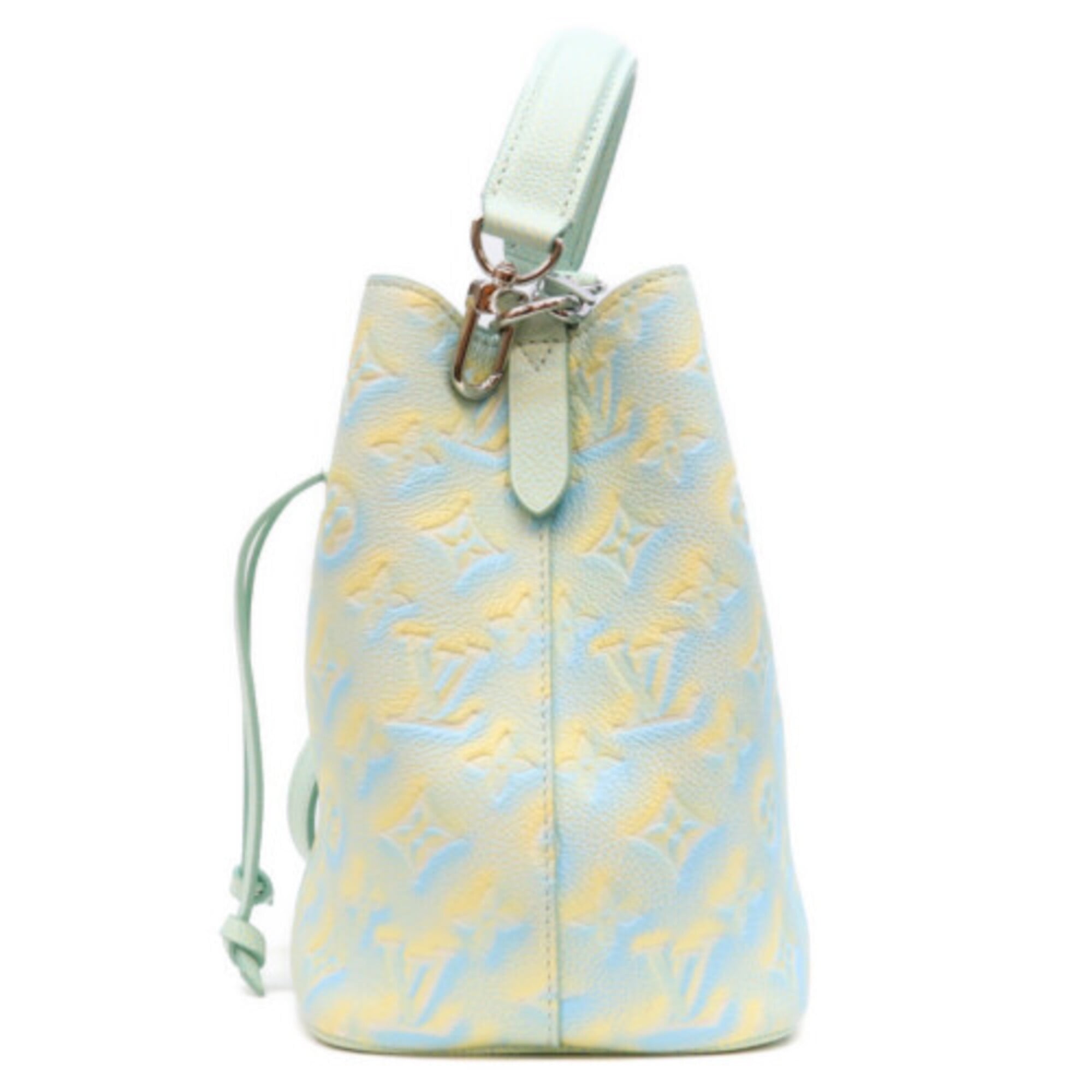 Louis Vuitton Blue Yellow Monogram Empreinte Shoulder Bag (Pre-Owned)