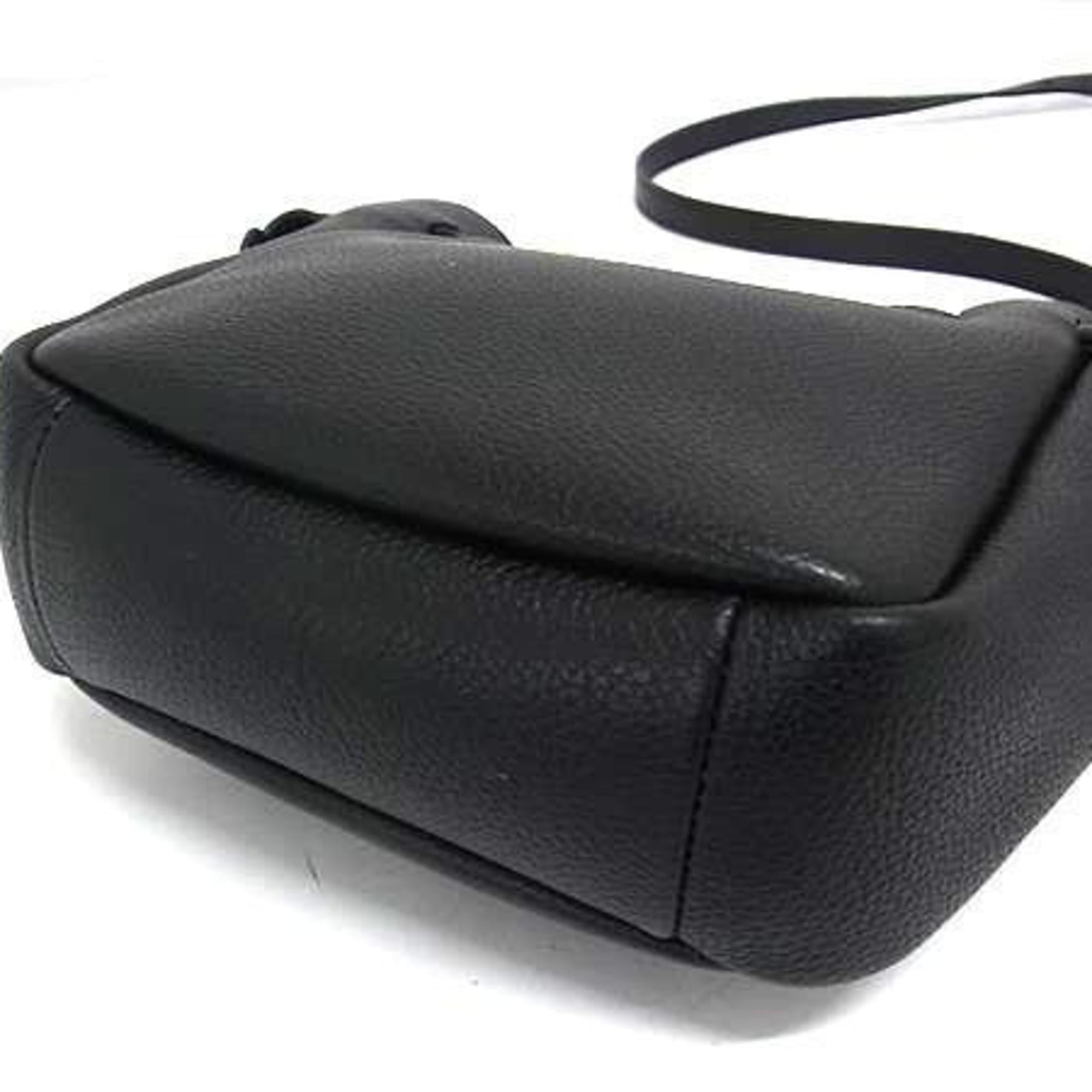 Tory Burch Black Leather Handbag Shoulder Bag Tote Bag (Pre-Owned)