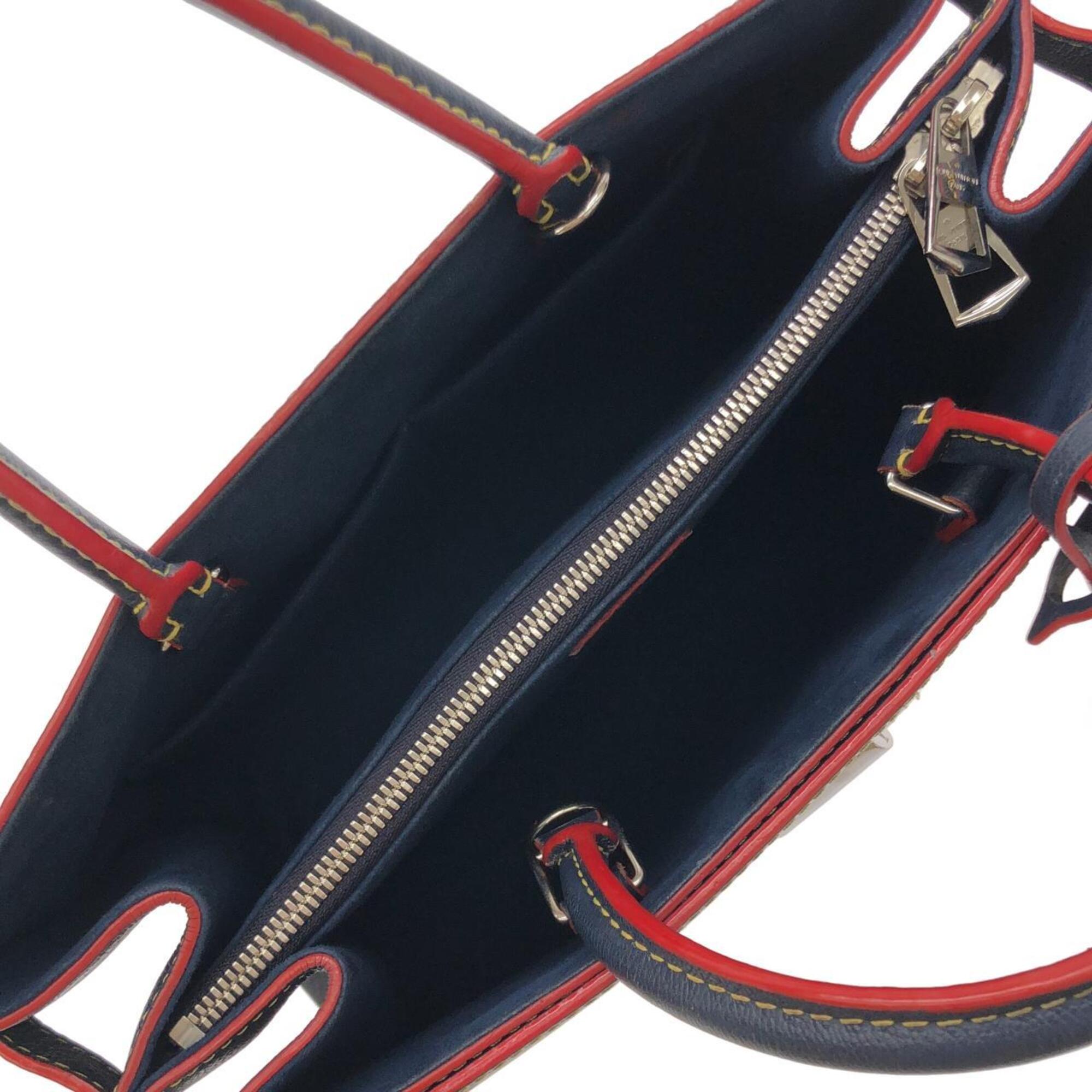 Louis Vuitton Blue Leather Handbag (Pre-Owned)