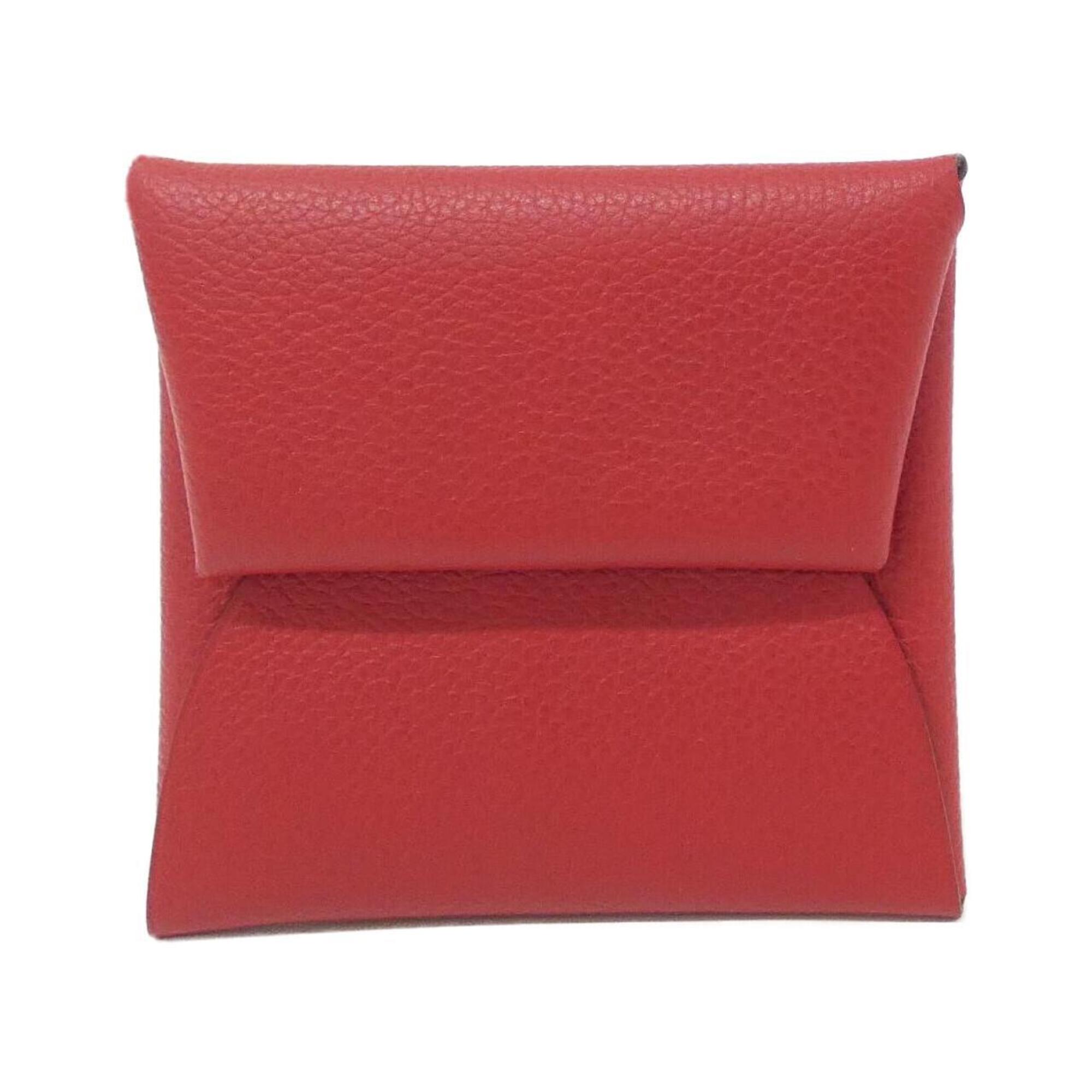 Hermes Red Color Coin Purse/Coin Case (Pre-Owned)