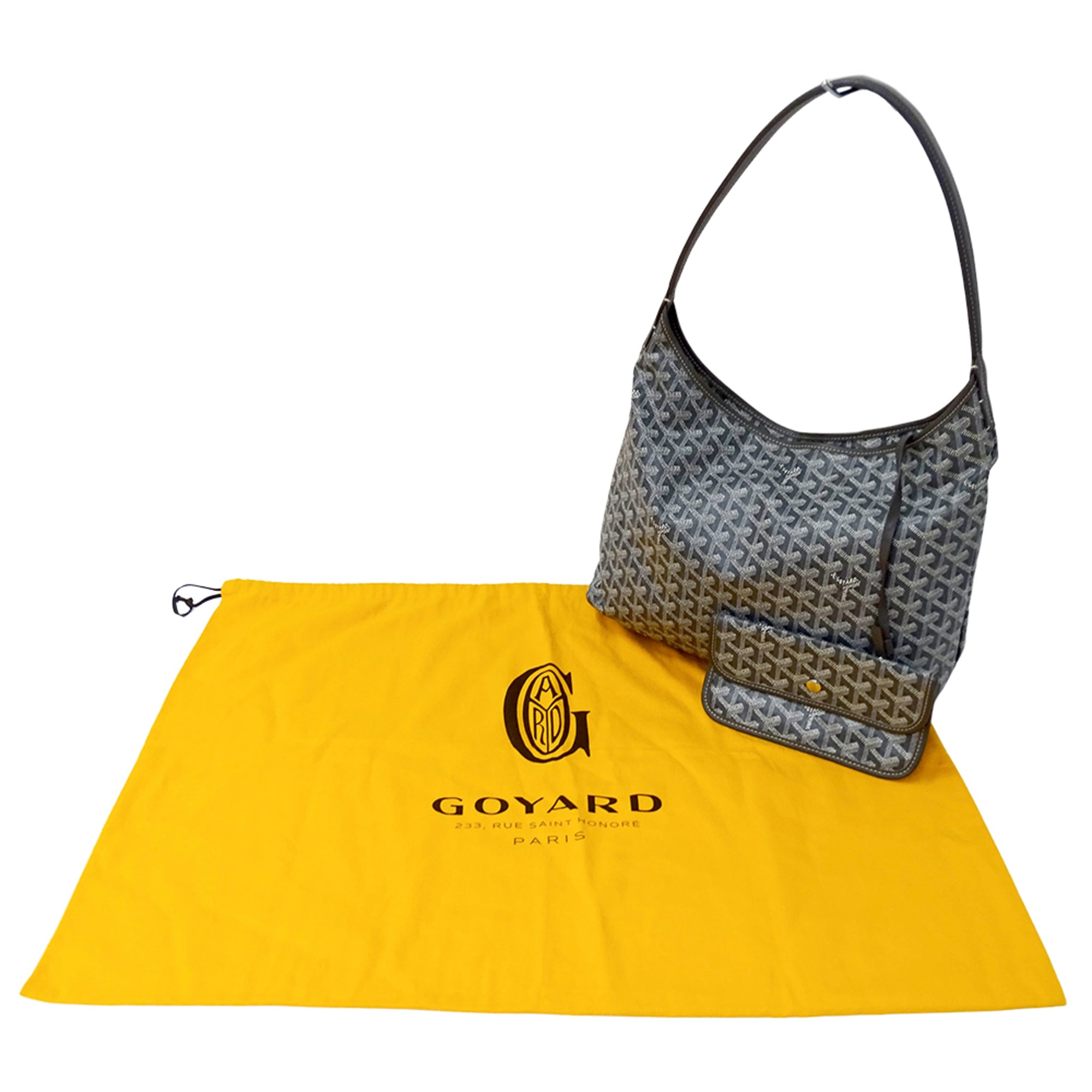 Goyard Gray Coated Canvas Handbag Shoulder Bag (Pre-Owned)