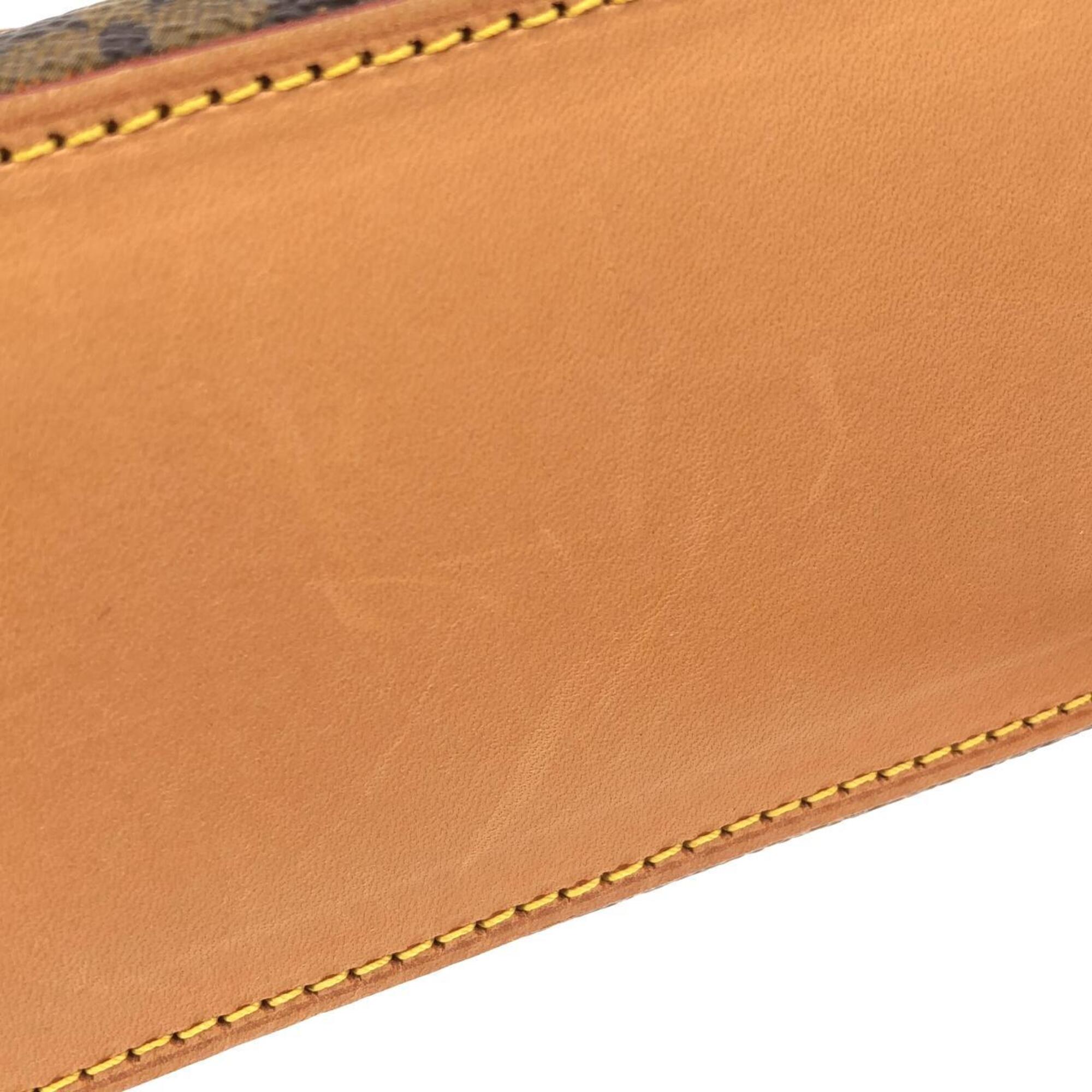 Louis Vuitton Marron Coated Canvas Shoulder Bag (Pre-Owned)