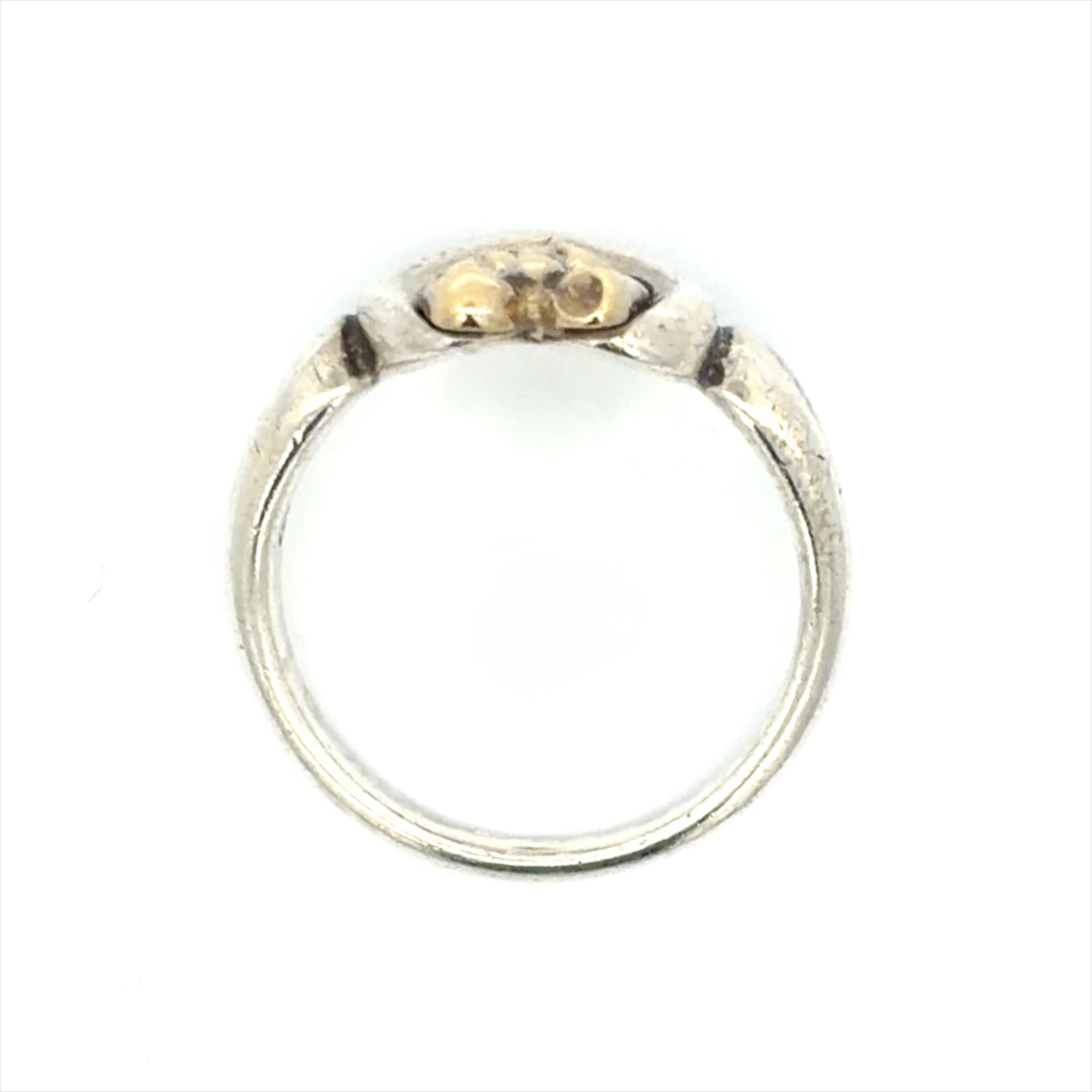 Tiffany Silver Yellow Gold (18K) Silver 925 Band Ring (Pre-Owned)