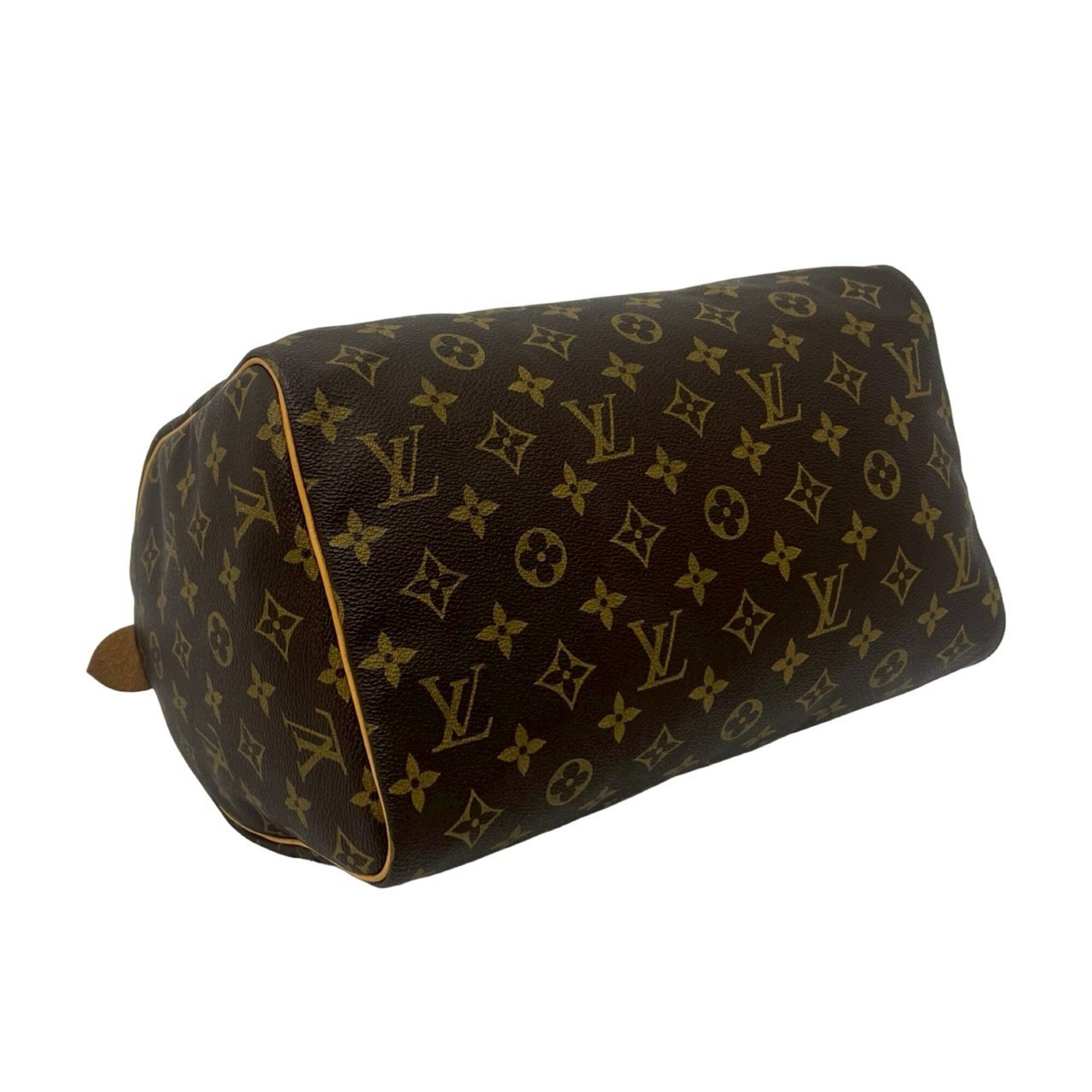 Louis Vuitton Brown Leather Pvc Boston Bag Handbag (Pre-Owned)