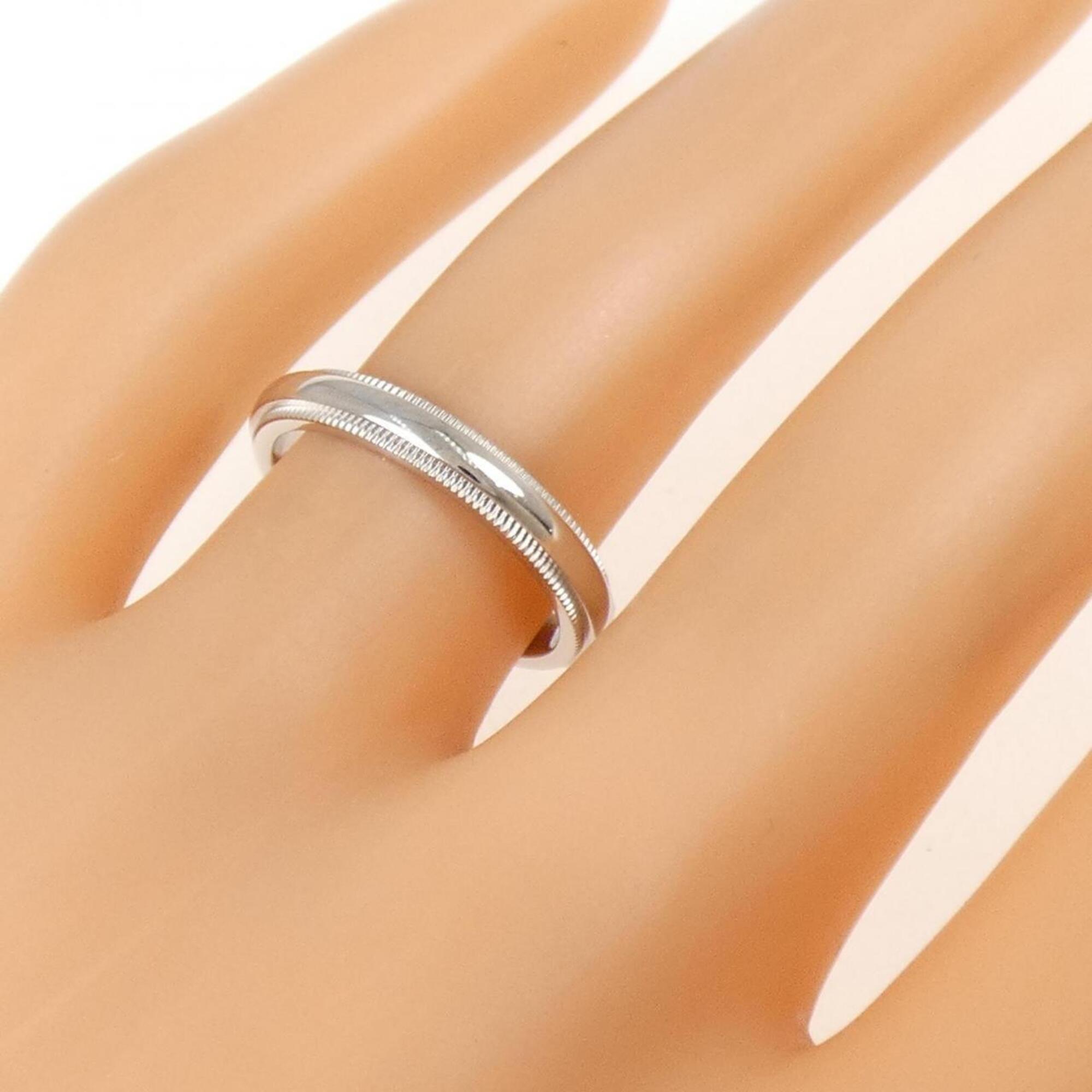 Tiffany Silver Platinum 950 Band Ring (Pre-Owned)