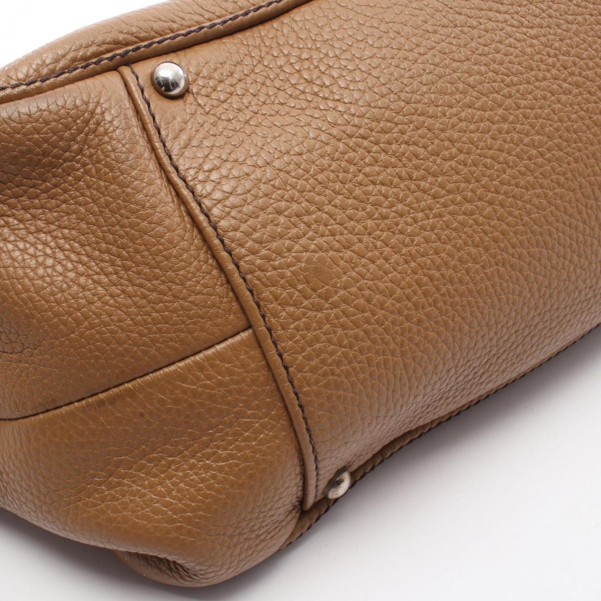 Chanel Beige Leather Handbag Tote Bag (Pre-Owned)