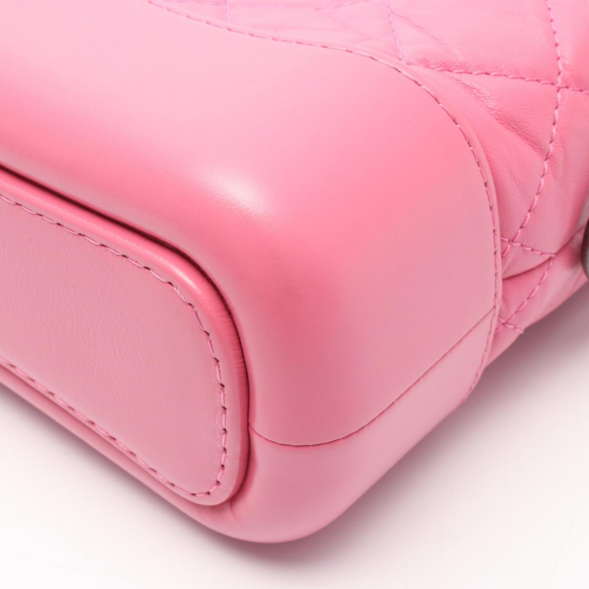 Chanel Pink Leather Shoulder Bag (Pre-Owned)