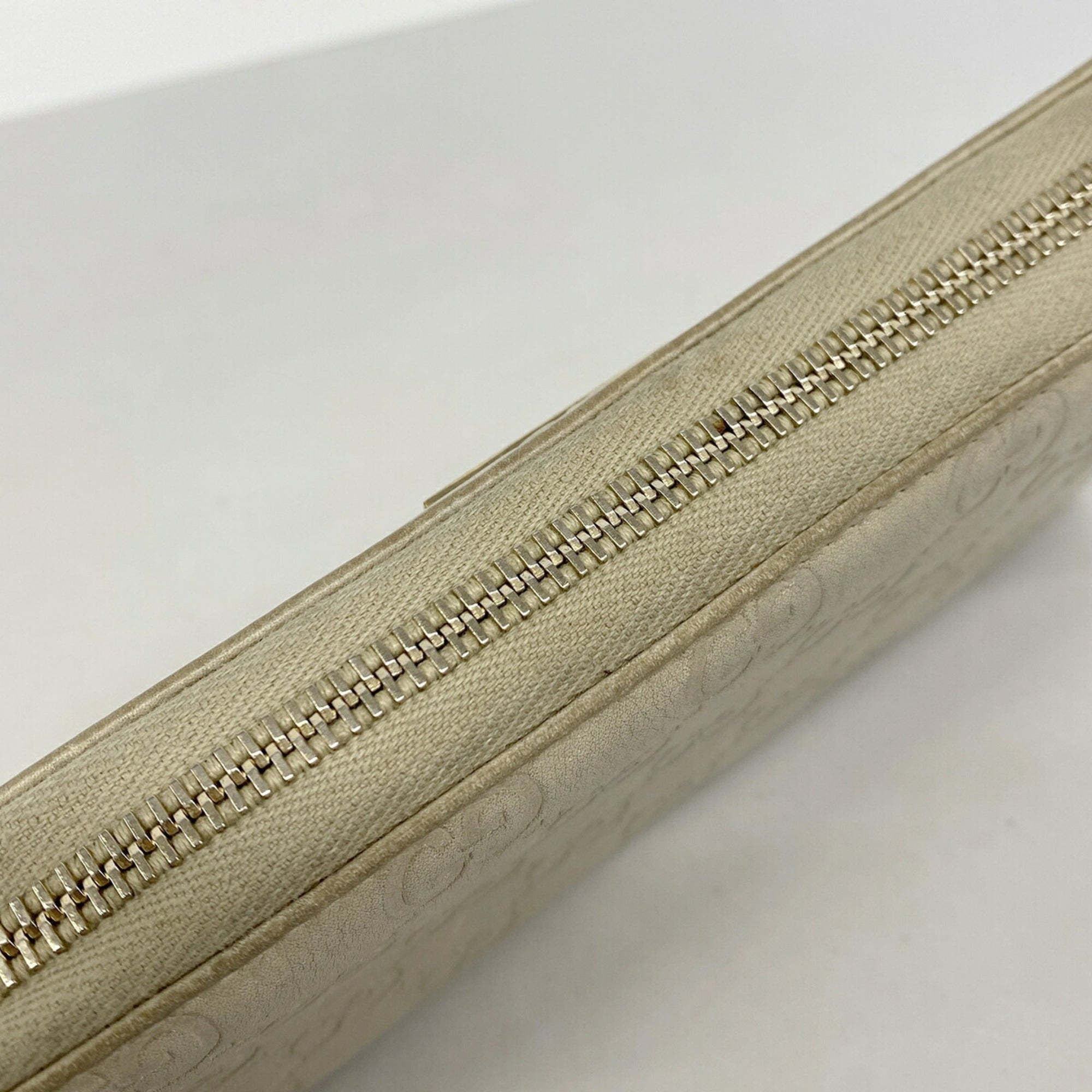 Gucci Beige Leather Long Wallet (Bi-Fold) (Pre-Owned)